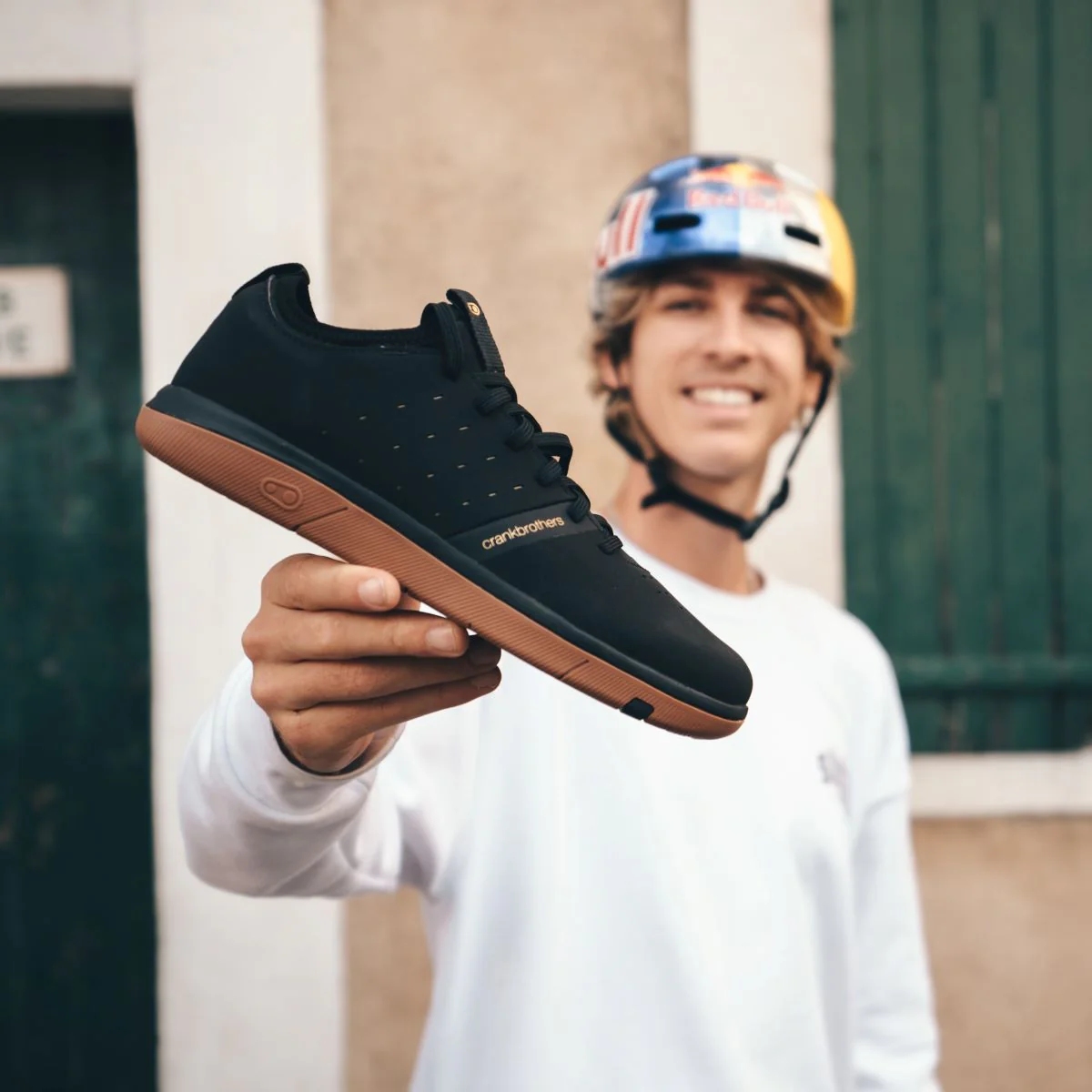 Crankbrothers Stamp Street Fabio Flat Pedal Shoes - black/gold/gum