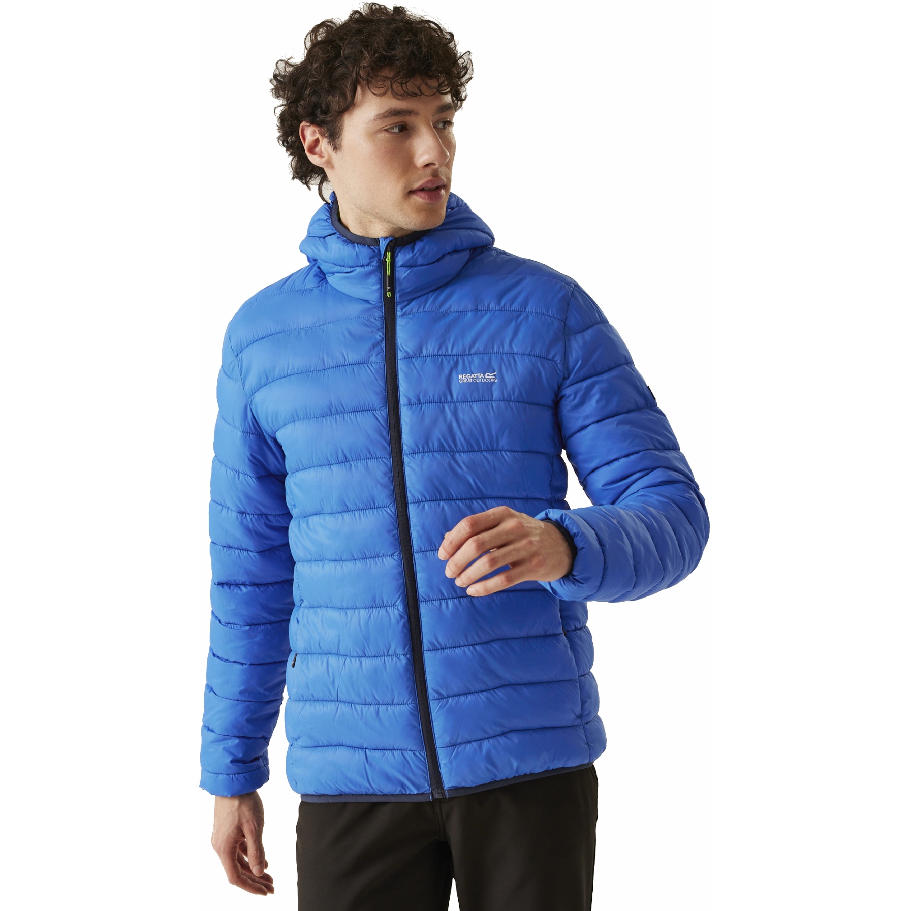 Produktbild von Regatta Marizion Kapuzenjacke Herren - Olympian Blue/Green Flash 1HD