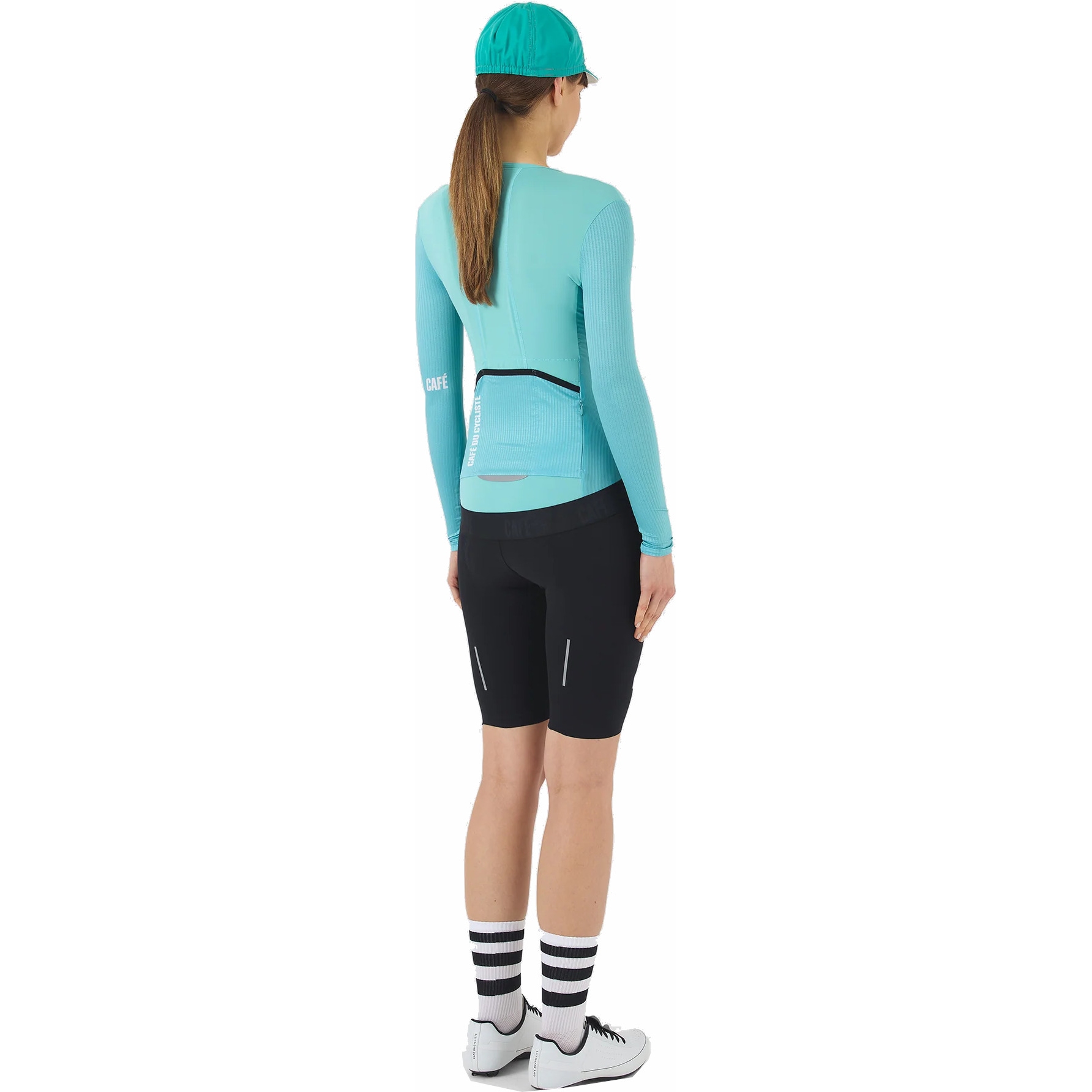 Café du Cycliste Roxane Langarmtrikot Damen - riviera blue | BIKE24 AT