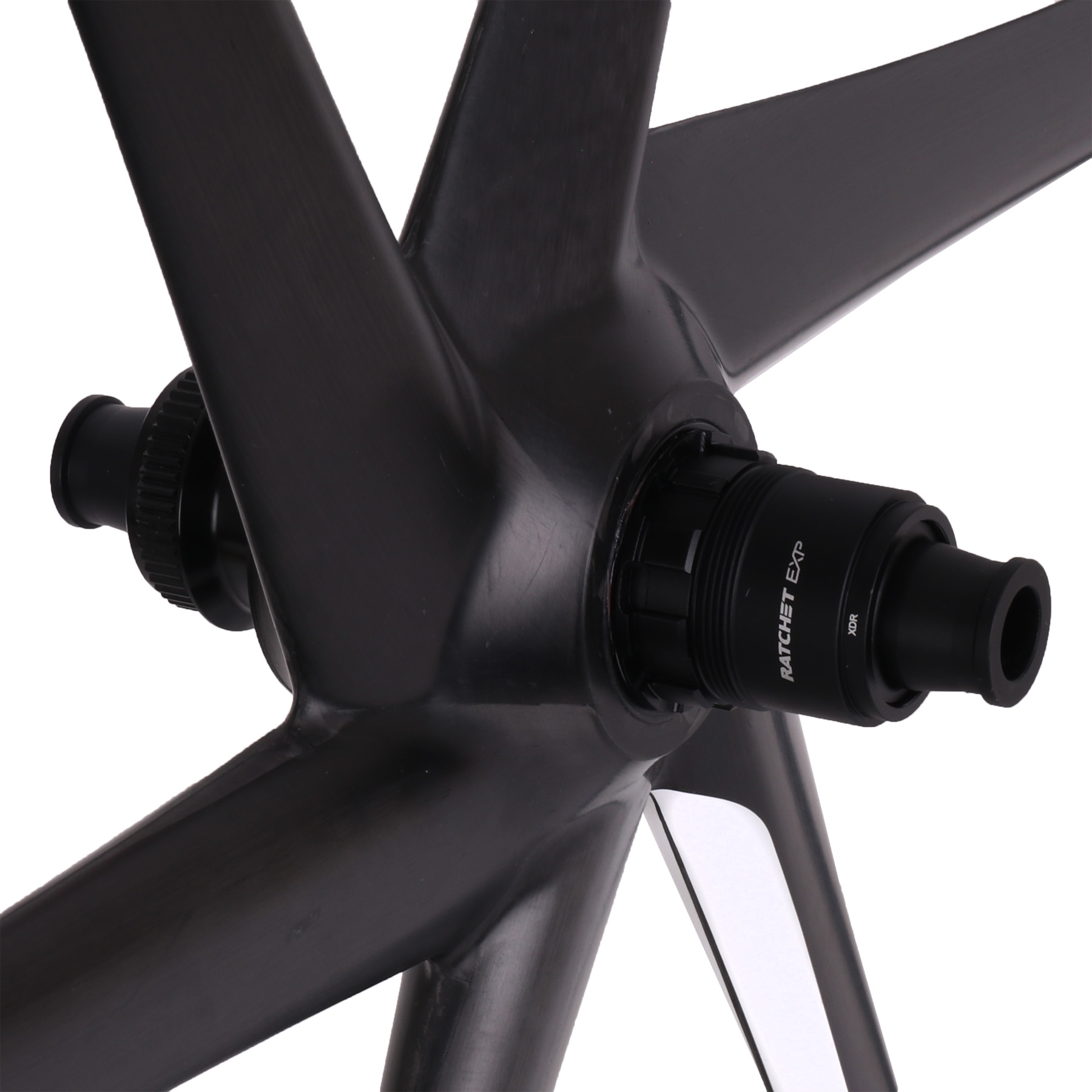 Ruota Posteriore Edco Umbrial 700C In Carbonio 45mm – Tubolare 24 Fori – Nero