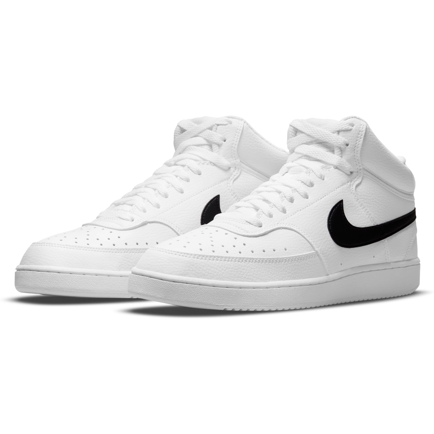 Picture of Nike Court Vision Mid Next Nature Men&#039;s Shoes - white/black-white DN3577-101