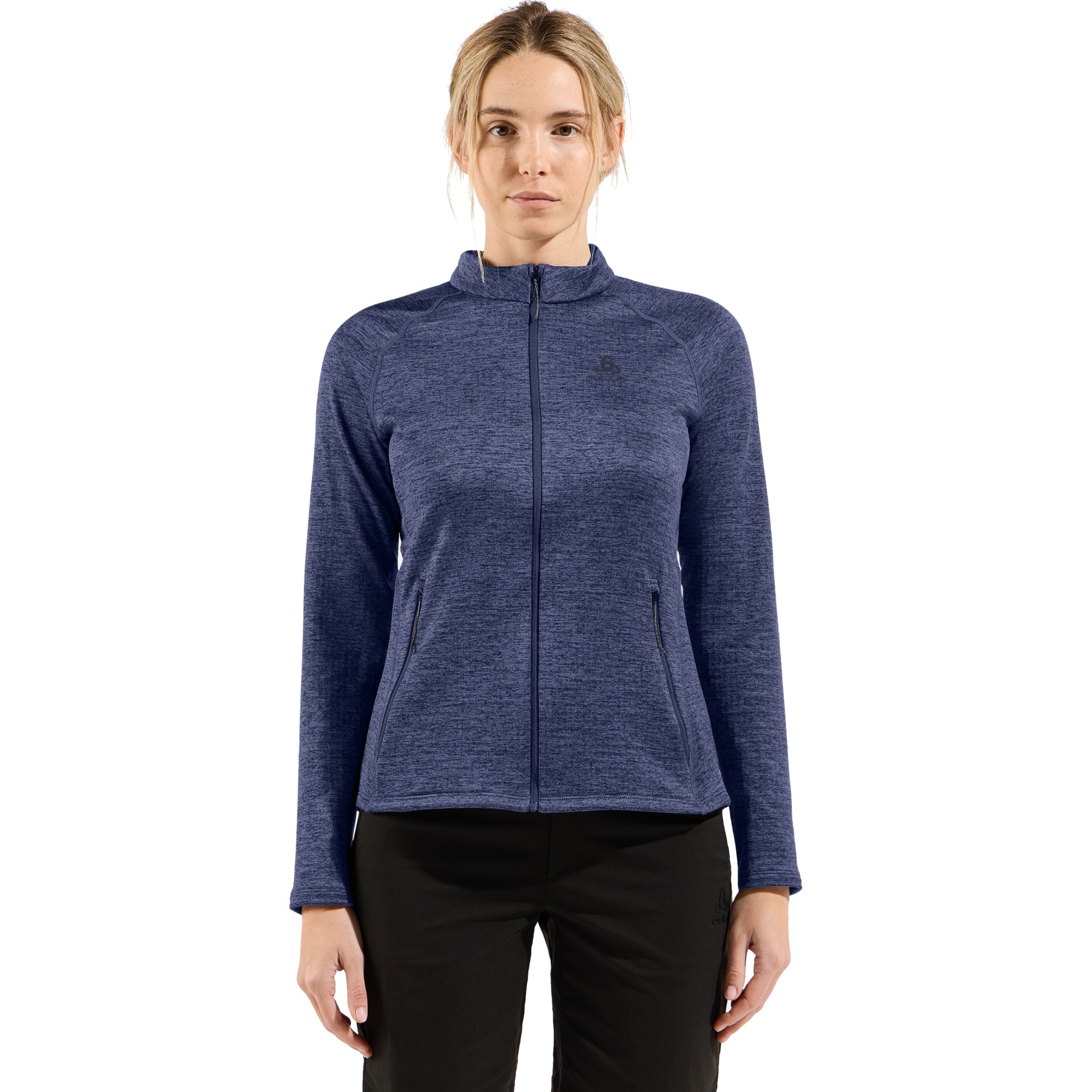 Productfoto van Odlo Tencia Mid Layer Jas Dames - skipper blue melange