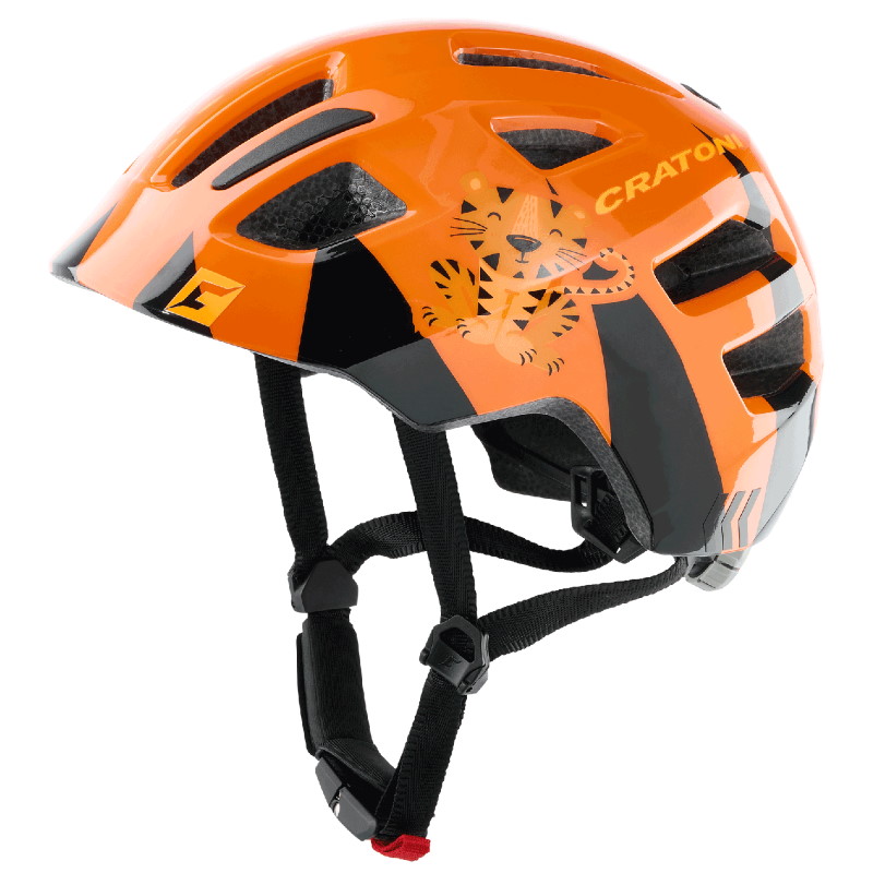 Picture of CRATONI Maxster Kids Helmet - tiger orange glossy