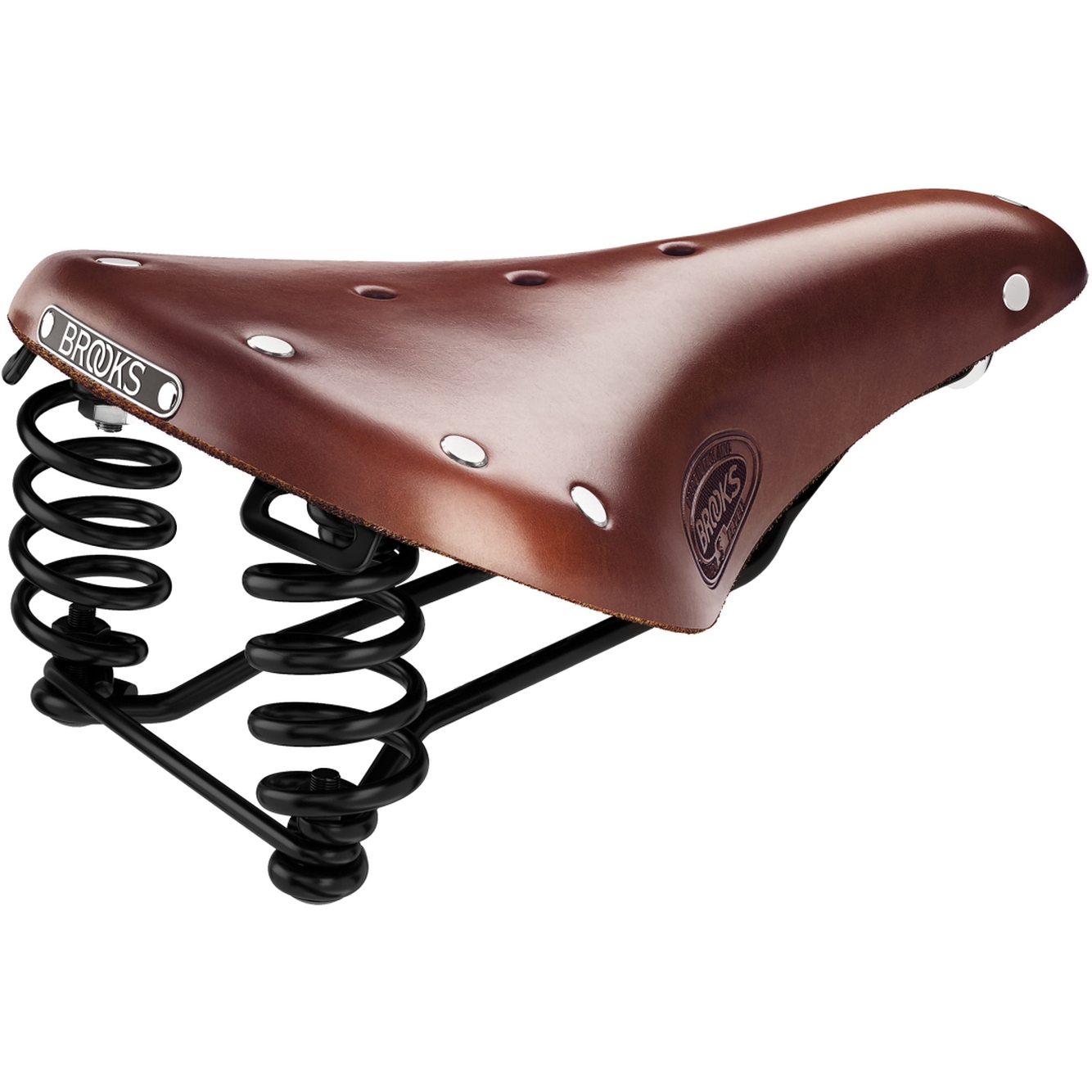 Picture of Brooks Flyer Short Bend Leather Saddle - brown