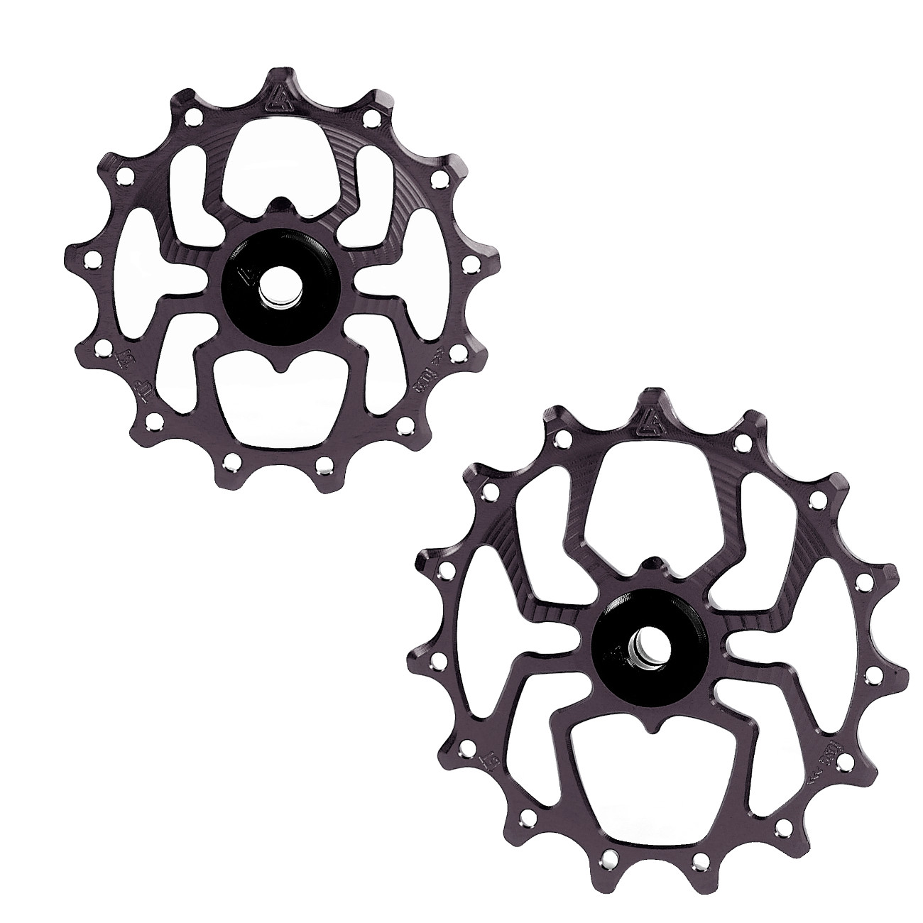 Image of Alugear Spider MTB Pulleys Wheels for Shimano 12-speed - 15/13 teeth - black