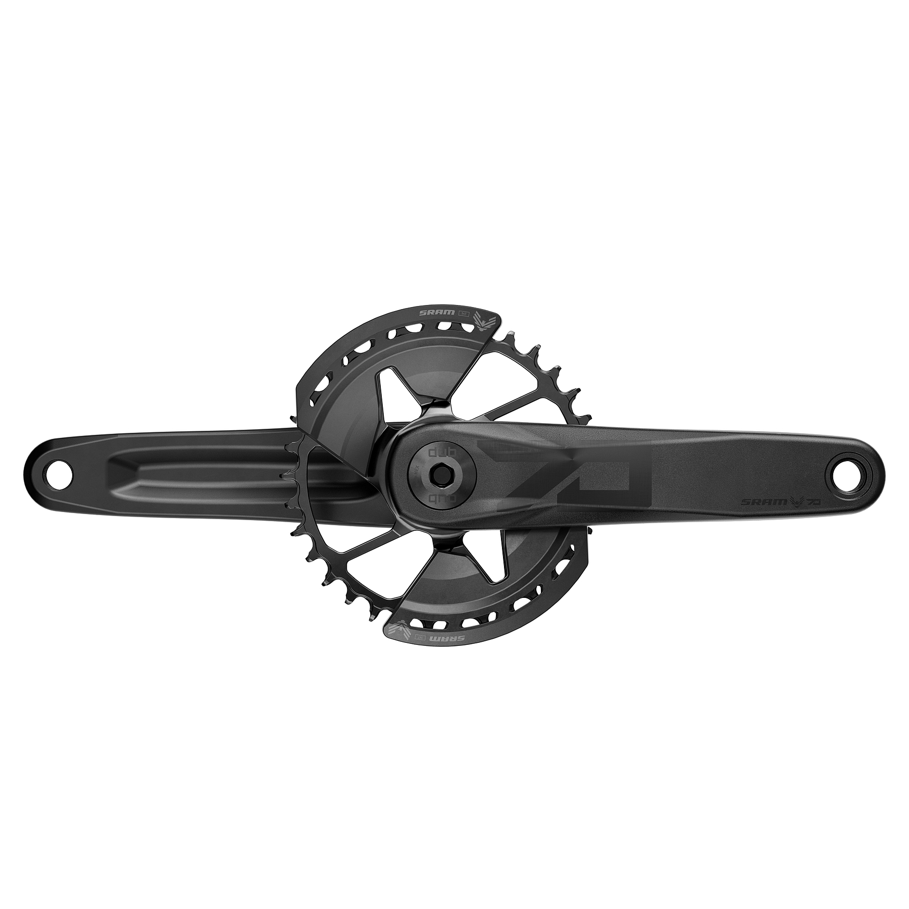 Picture of SRAM Eagle 70 Crankset | T-Type | 12-speed | DUB | Direct Mount | 32 Teeth - black