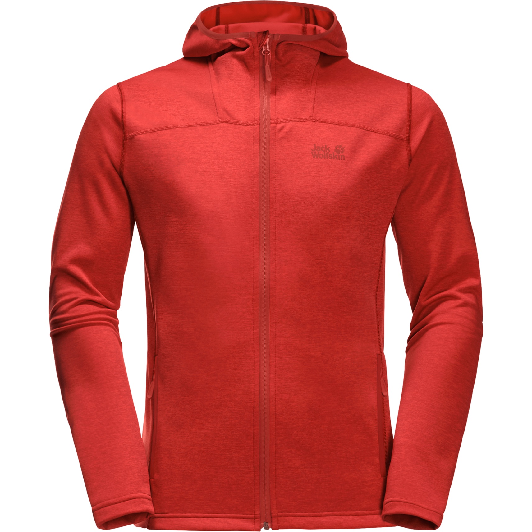 glas mooi Compatibel met Jack Wolfskin Horizon Hooded Jacket Men - lava red | BIKE24