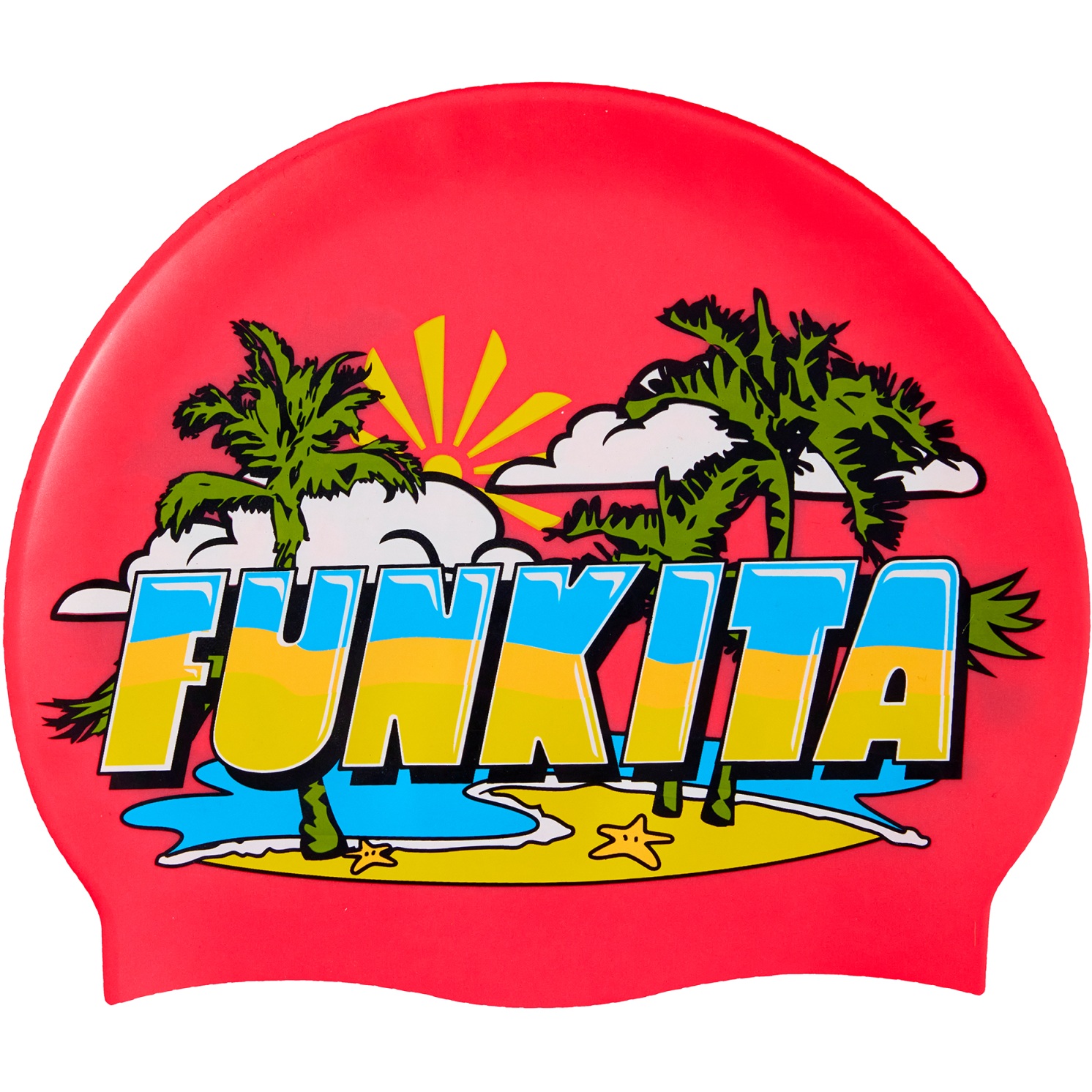 Produktbild von Funkita Silikon Badekappe - Icypop Beach
