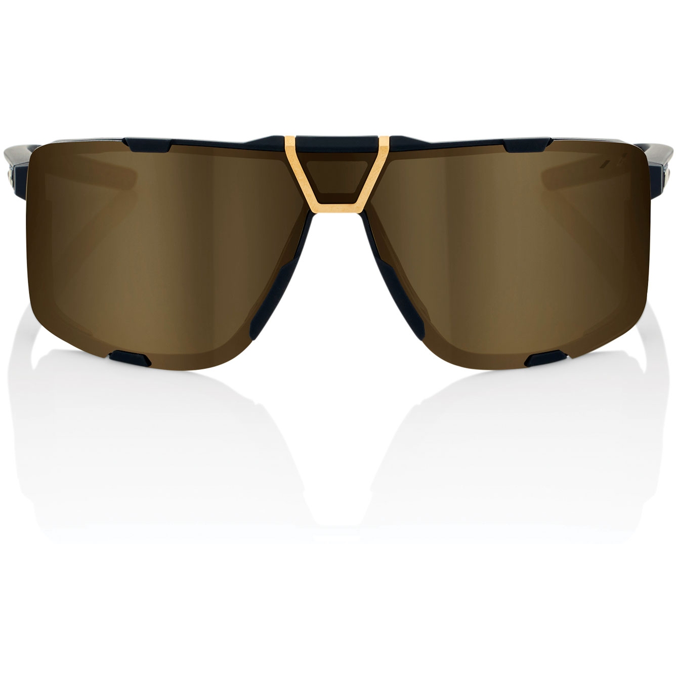 100% Eastcraft Glasses - Mirror Lens - Soft Tact Black / Soft Gold