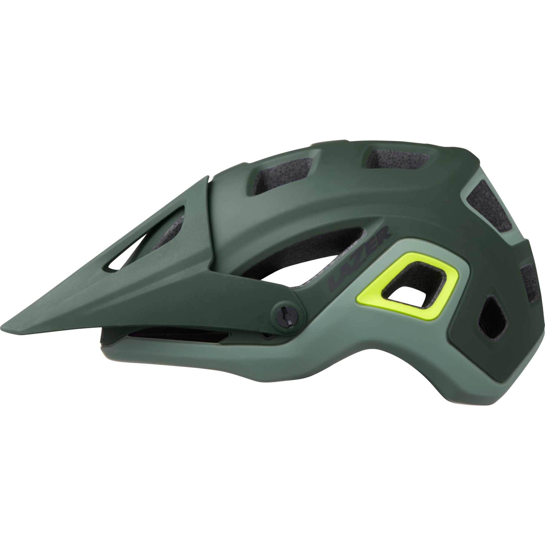 Picture of Lazer Impala Helmet - matte dark green flash-yellow