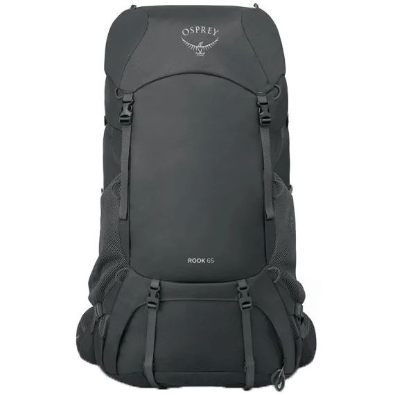 Produktbild von Osprey Rook 65 Extended Fit Rucksack - Dark Charcoal/Silver Lining