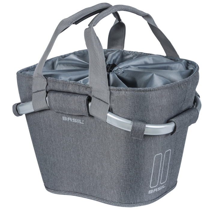 Picture of Basil 2Day Carry All Front Basket - grey