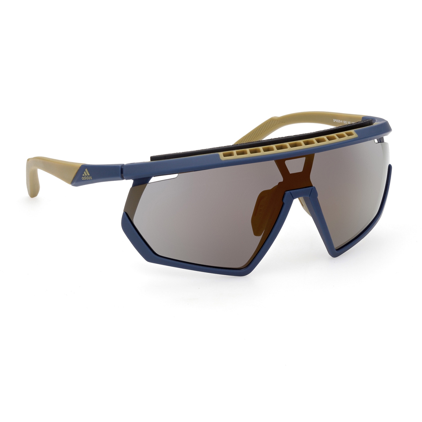 Produktbild von adidas Cmpt Aero Pro SP0029-H Sport Sonnenbrille - Pure Blue / Contrast Mirror Gold Flash