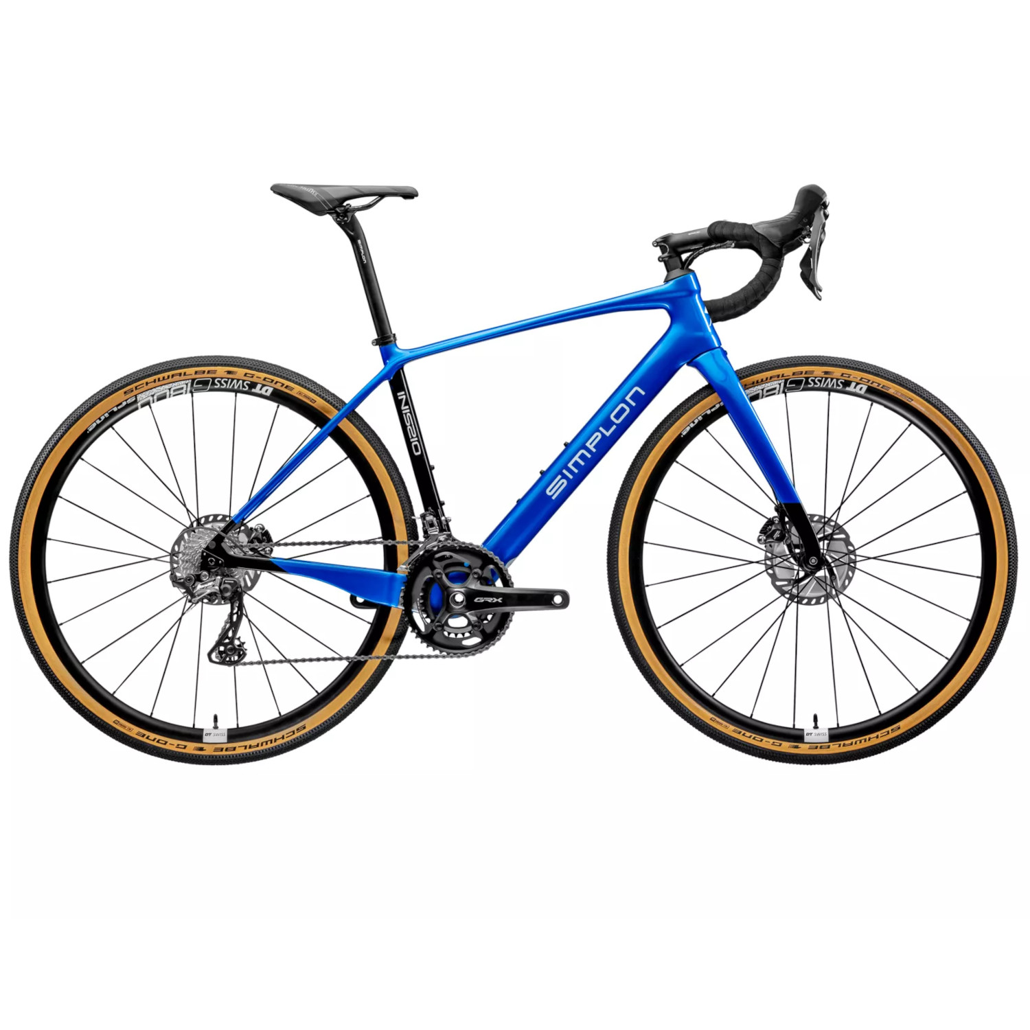 Productfoto van Simplon INISSIO GRAVEL - GRX 600 - Carbon Gravel Bike - 2023 - island blue glossy / black glossy A01