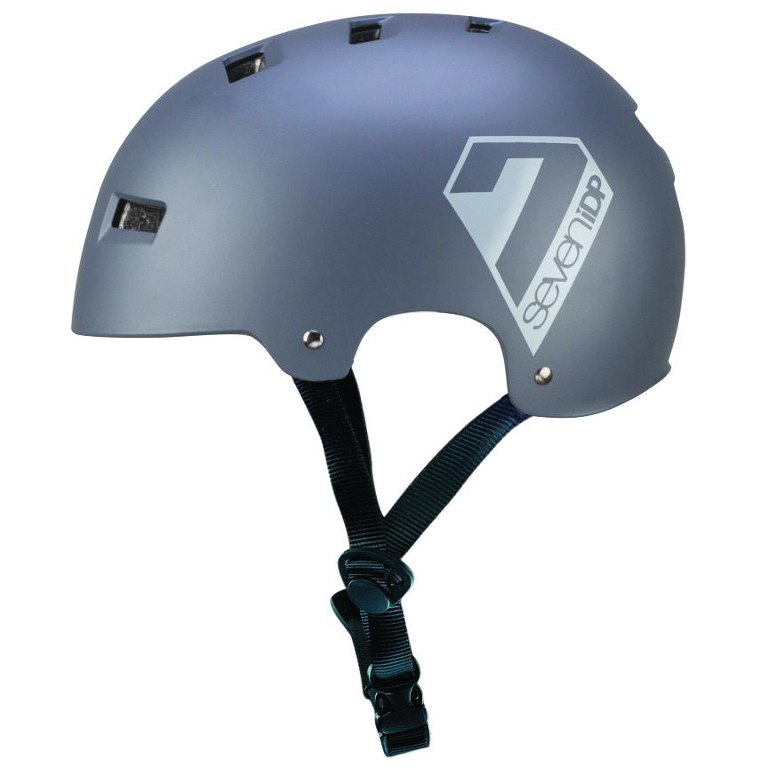 Productfoto van 7 Protection 7iDP M3 Helmet - matt grey/gloss grey graphics
