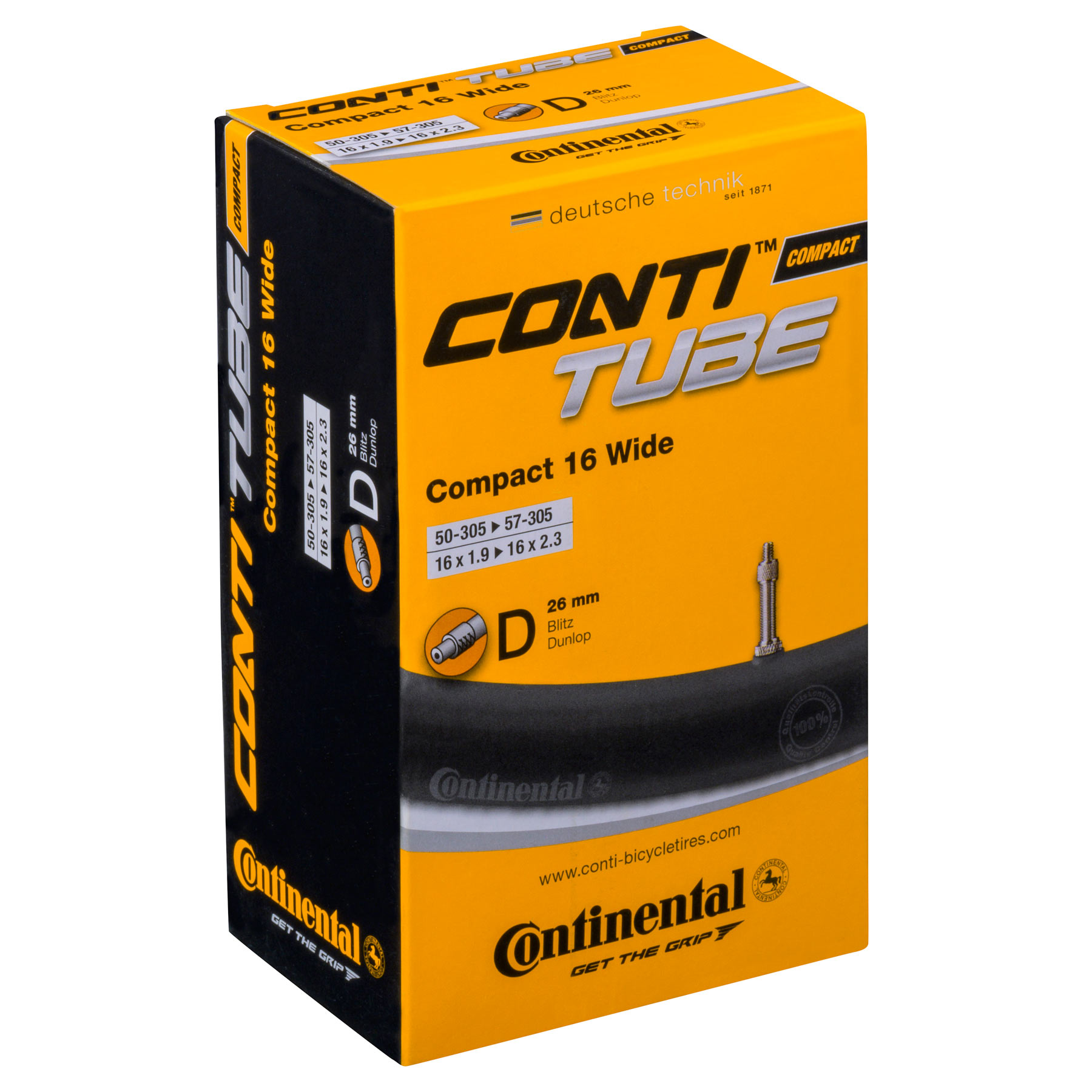 Produktbild von Continental Compact 16 Zoll Wide Schlauch