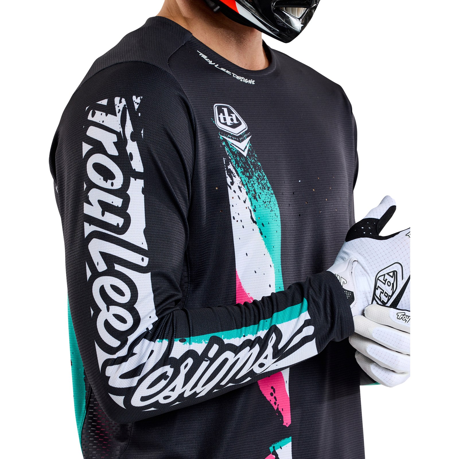 Troy Lee Designs Sprint Long Sleeve Jersey Men - Full Pull Black