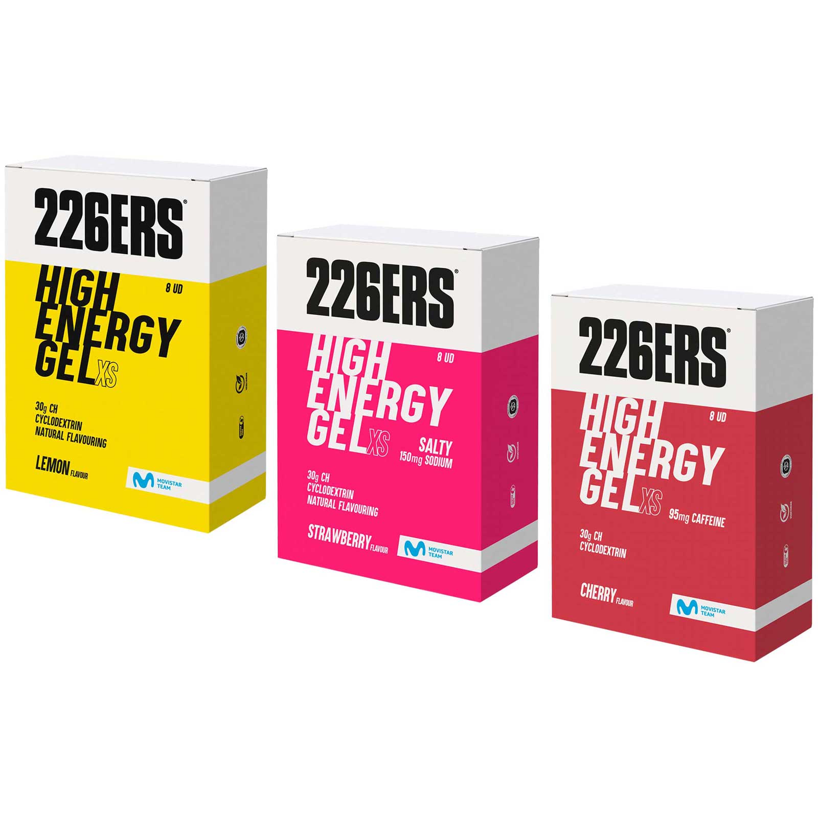 Kuva tuotteesta 226ERS High Energy Gel XS with Carbohydrates - 8x45g