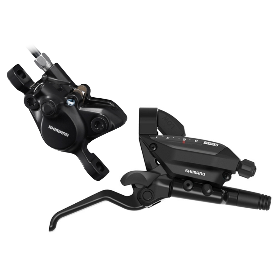 Дисковый тормоз Shimano ST-EF515 + BR-MT200 - EZ Fire Plus | Крепление на стойку | J-образный комплект | задний/правый - 8-ступенчатый (8R)