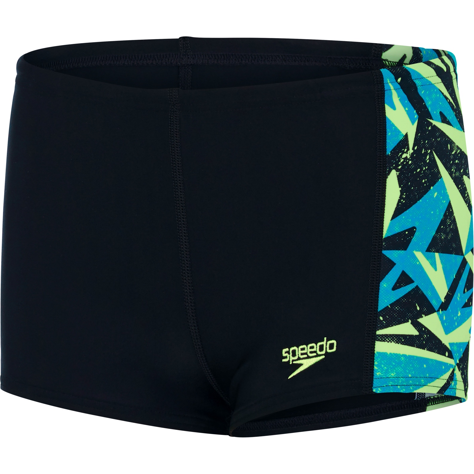 Produktbild von Speedo Hyperboom Panel Aquashort Kinder - black/pool/bright zest