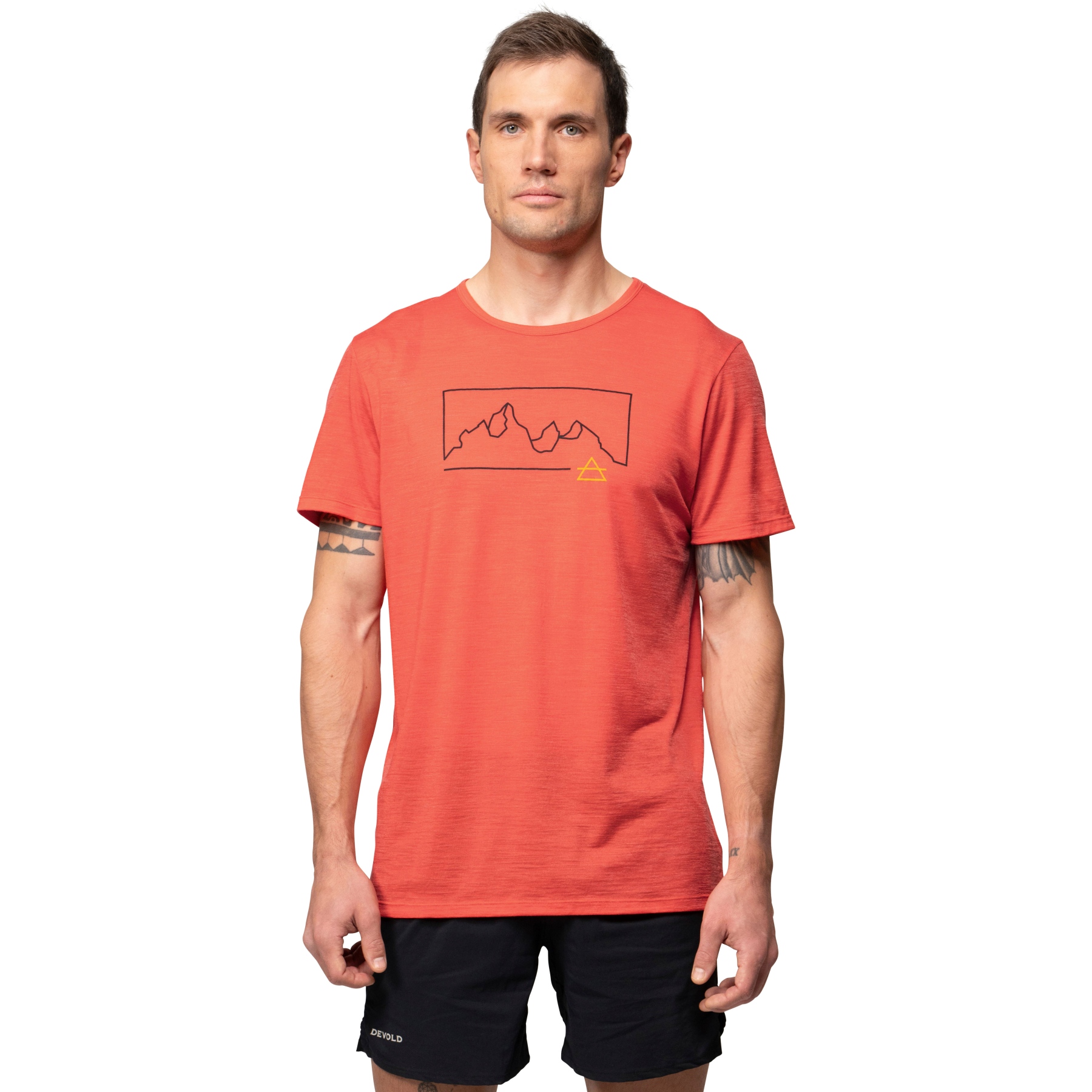 Produktbild von Devold Active Outline T-Shirt Herren - 195A Cayenne