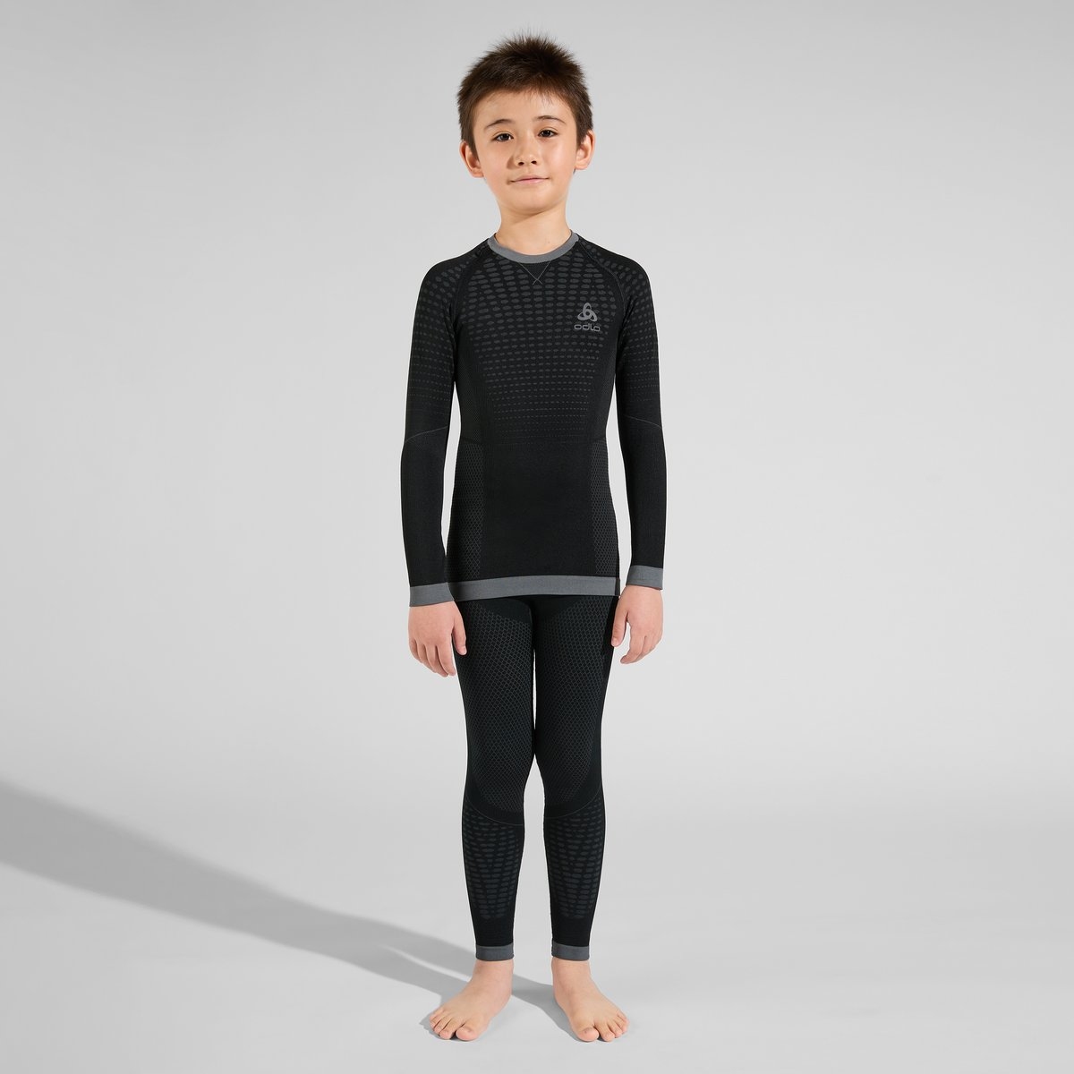 Chemise Manches Longues Odlo Active Warm Pour Enfant - Taille 164 - Bleu (occasion)