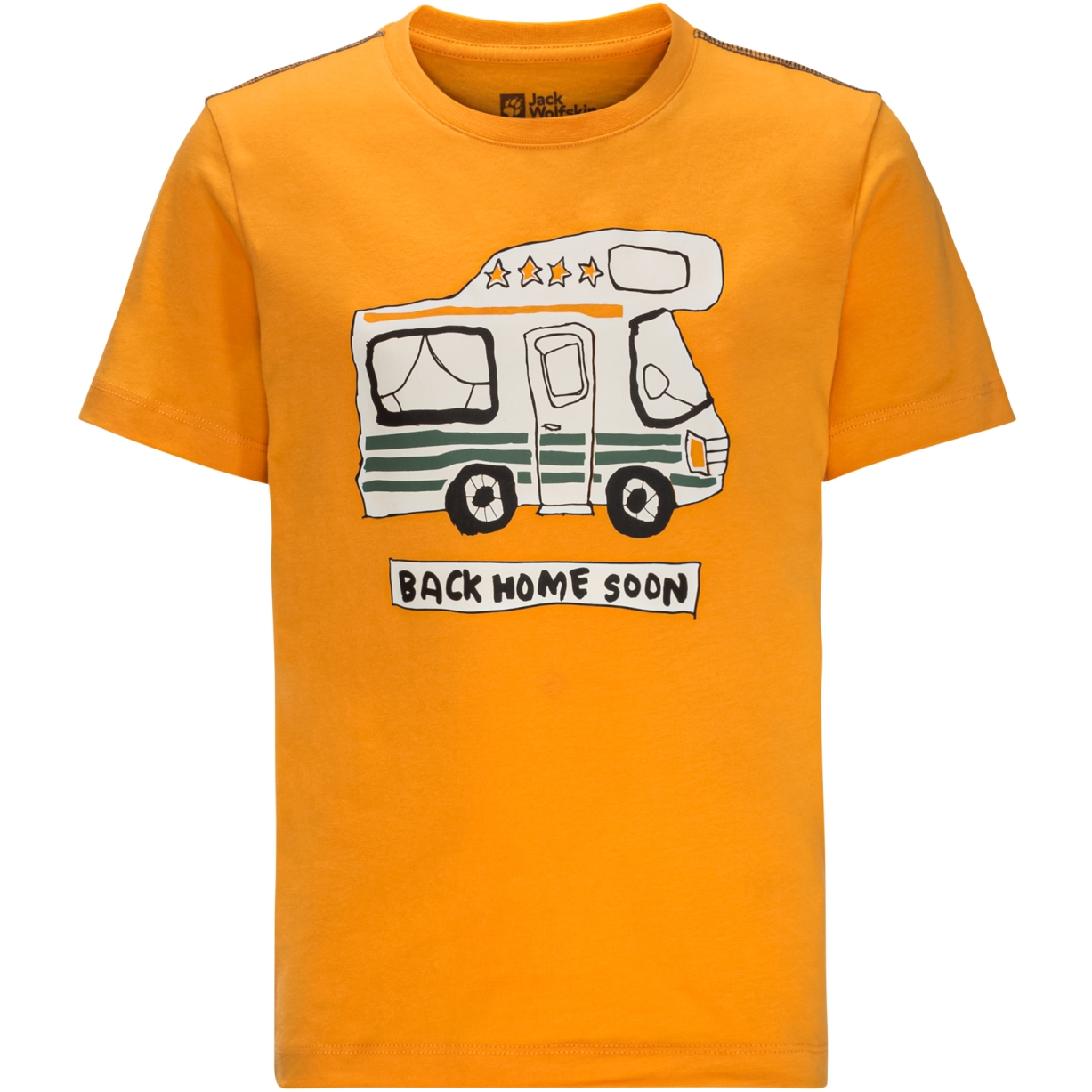 Photo produit de Jack Wolfskin T-Shirt Garçon - Wolf &amp; Van - orange pop