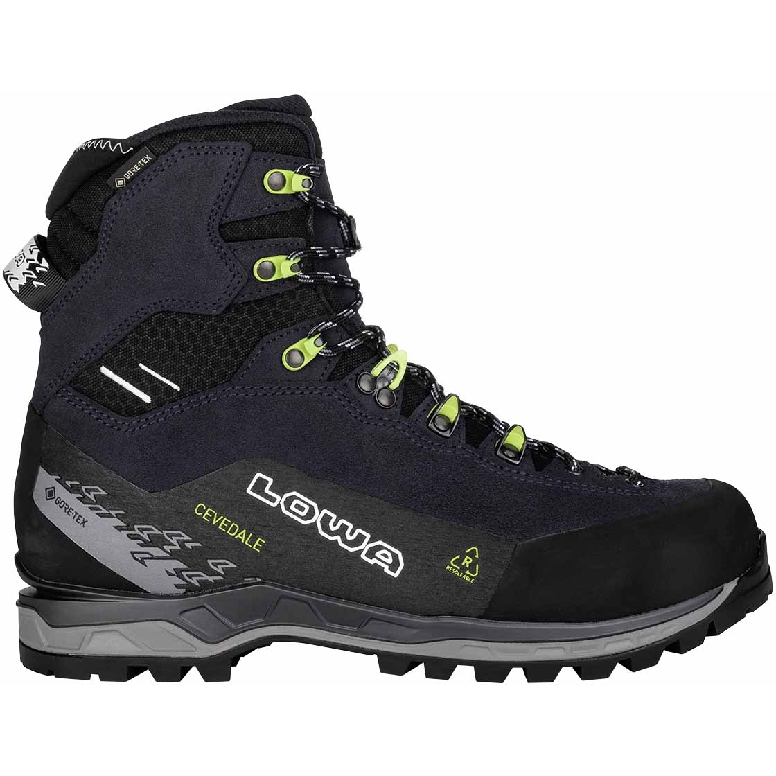Productfoto van LOWA Cevedale Pro GTX Mid Wandelboots Heren - navy/lime