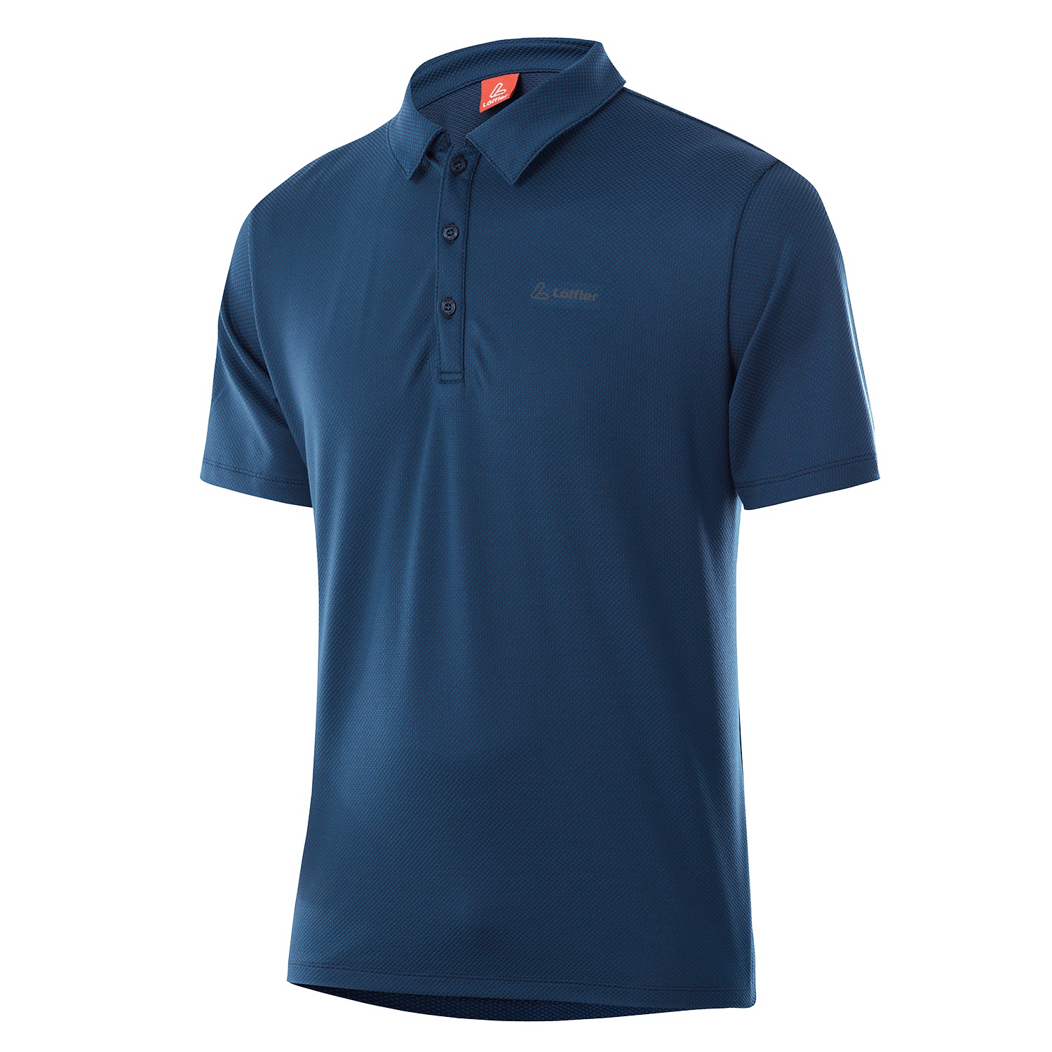 Productfoto van Löffler Tencel™ Comfort Poloshirt Heren - donkerblauw 495
