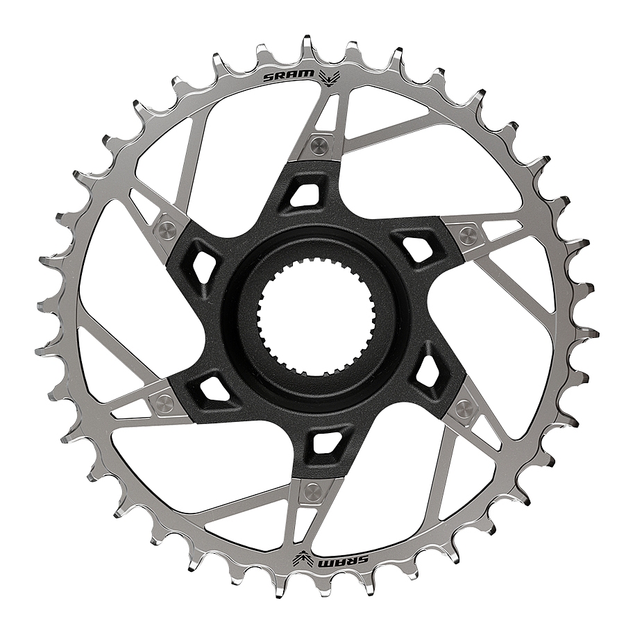 Bild von SRAM XX Eagle Kettenblatt für Yamaha | T-Type | Direct Mount | 55 mm Kettenlinie - schwarz / silber