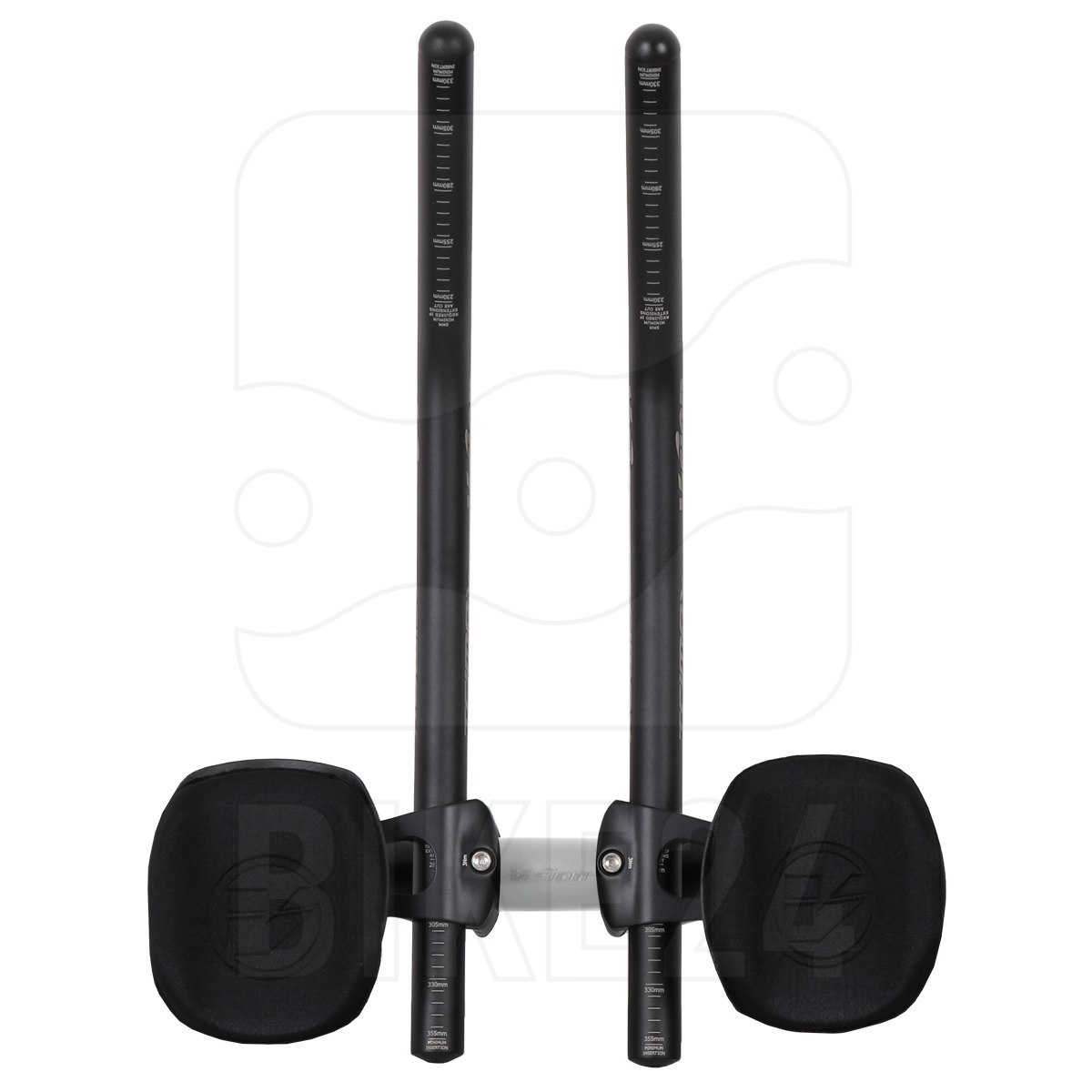 Vision TriMax Clip-On Alu J-Bend Lenkeraufsatz - schwarz