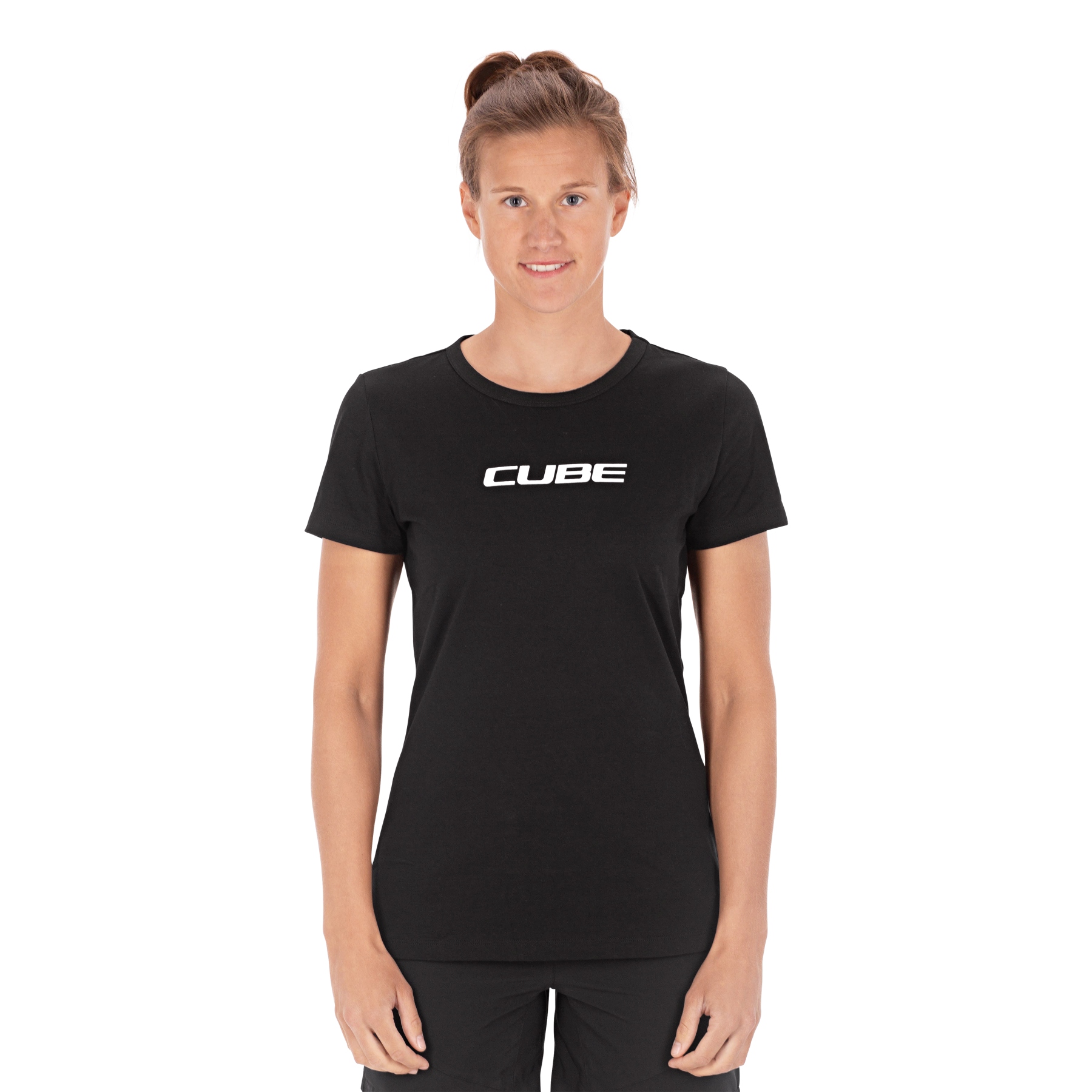 Produktbild von CUBE Organic Classic Logo T-Shirt Damen - schwarz