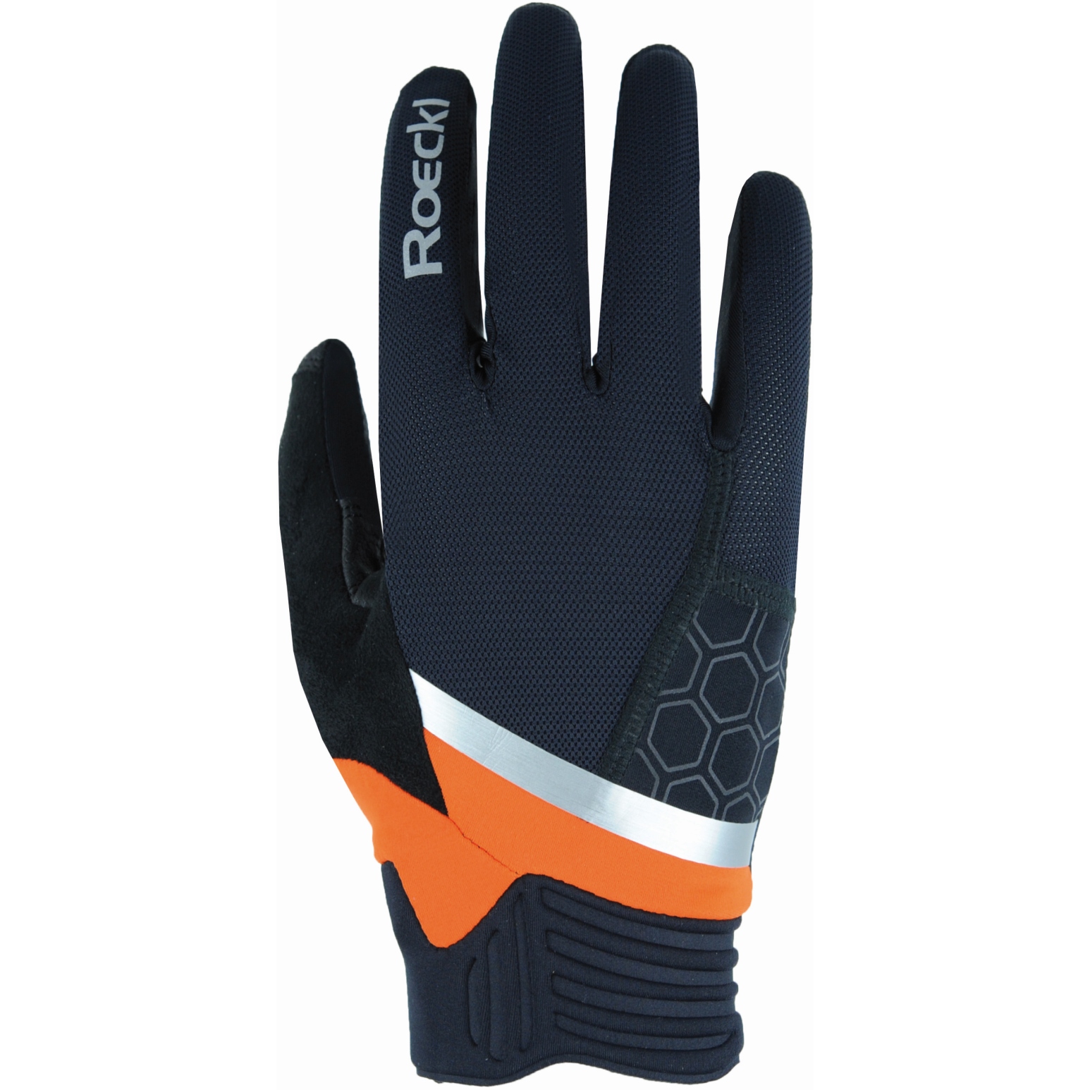 Picture of Roeckl Sports Morgex Cycling Gloves - black/orange 0003