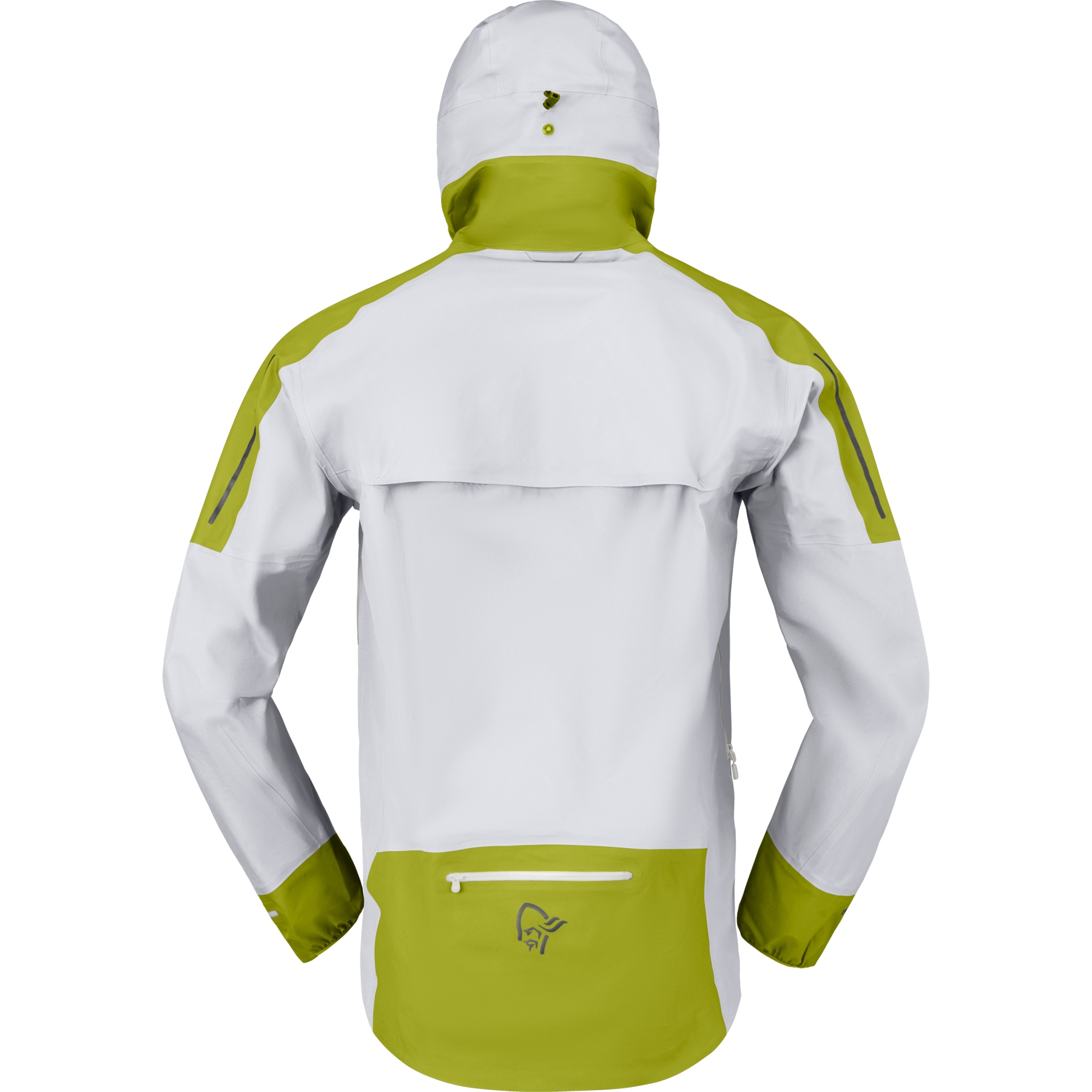 Norrona senja Gore-Tex Jacket Men - Golden Lime/Snow White | BIKE24