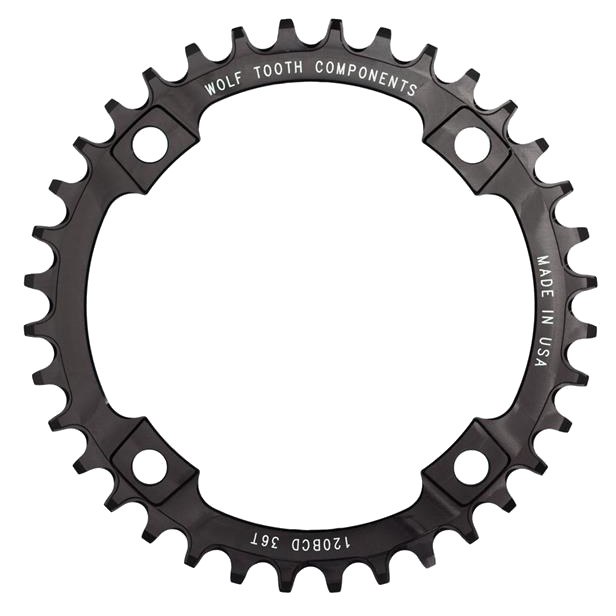 Picture of Wolf Tooth Chainring 120mm Narrow Wide - black