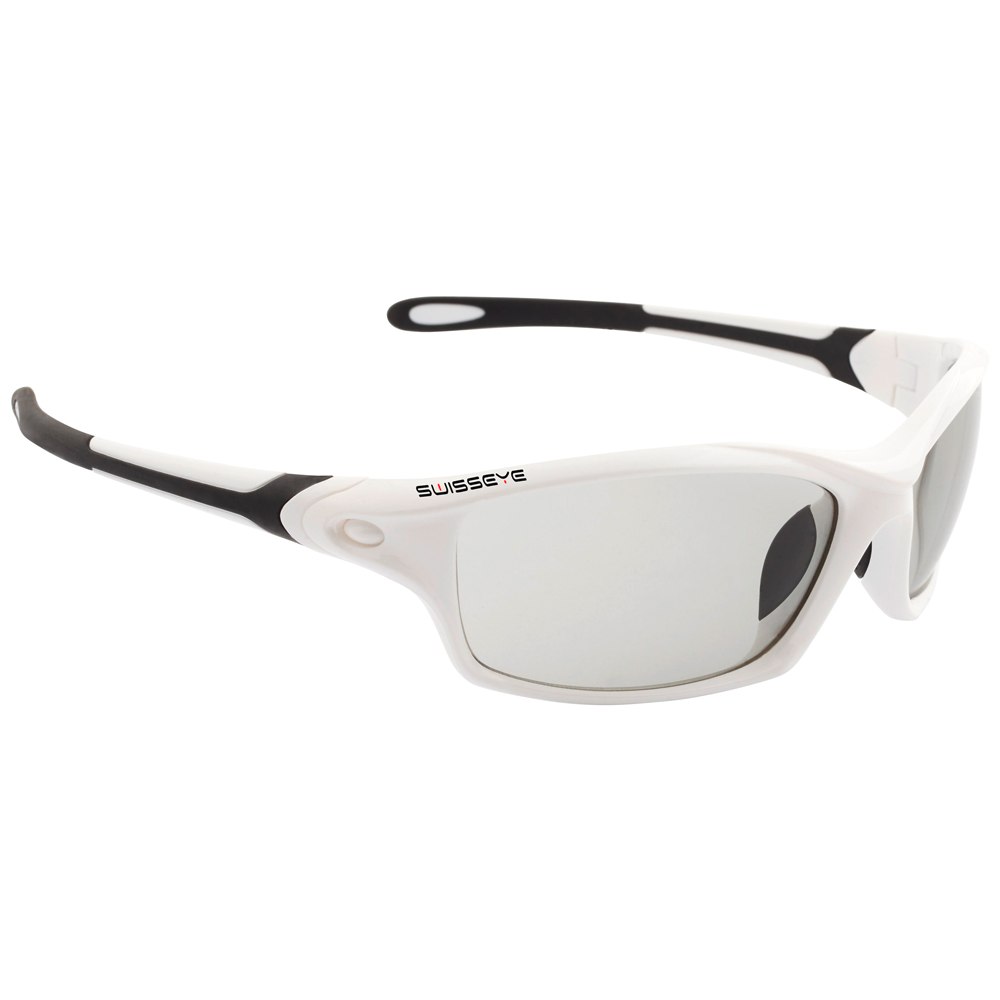Picture of Swiss Eye Grip Glasses 12267 - White Shiny/Black - Photochromic Grey-Smoke