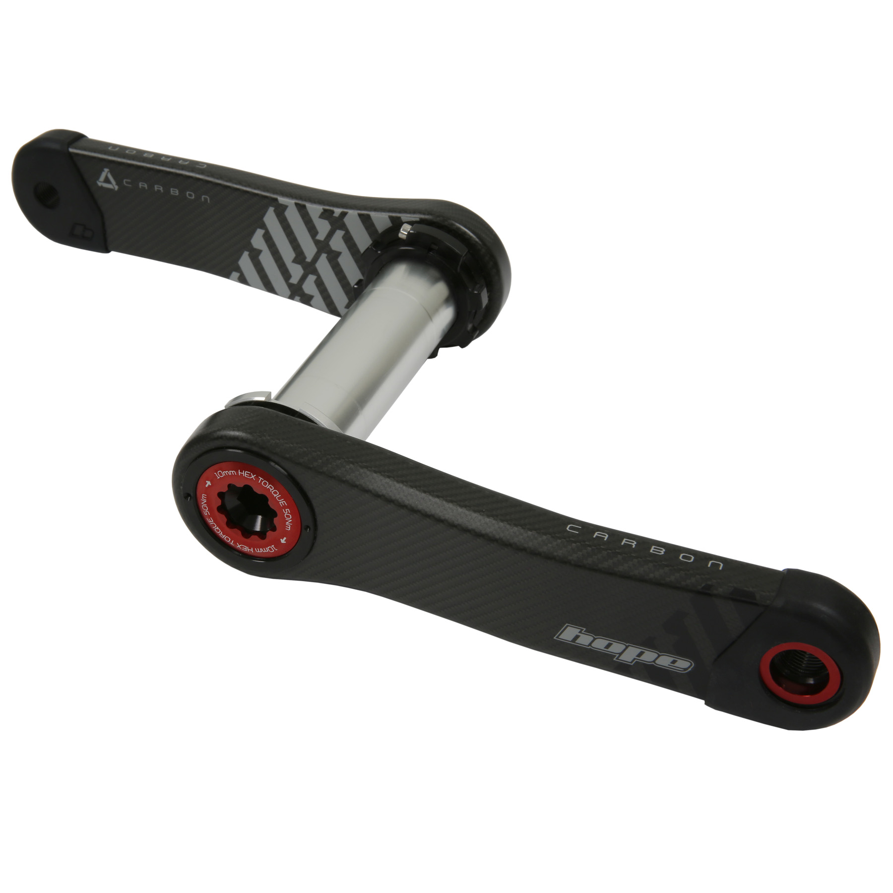 Produktbild von Hope Carbon Kurbel - No Spider | 73mm - rot