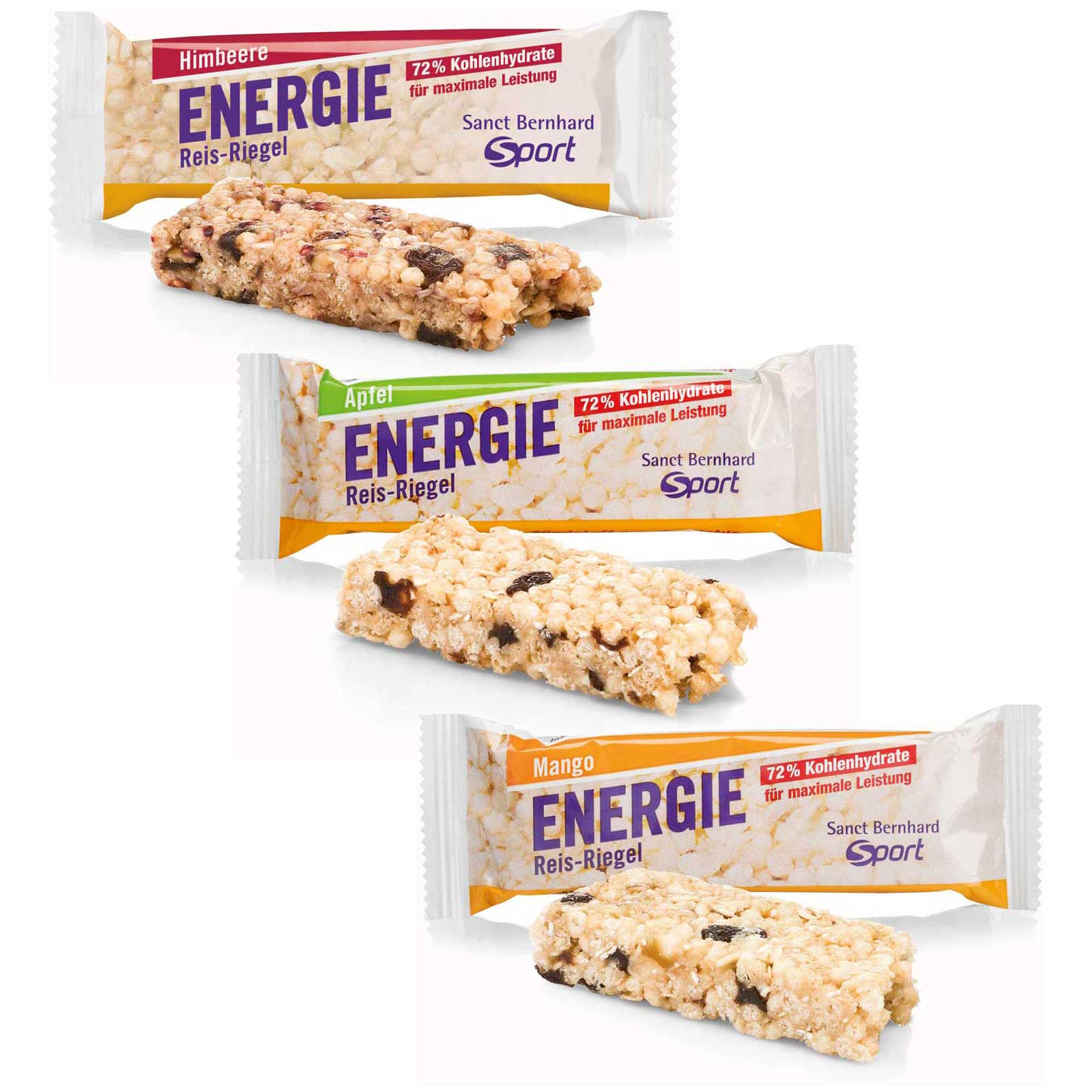 Picture of Sanct Bernhard Sport Energy Rice Bar with Carbohydrates - 4x50g