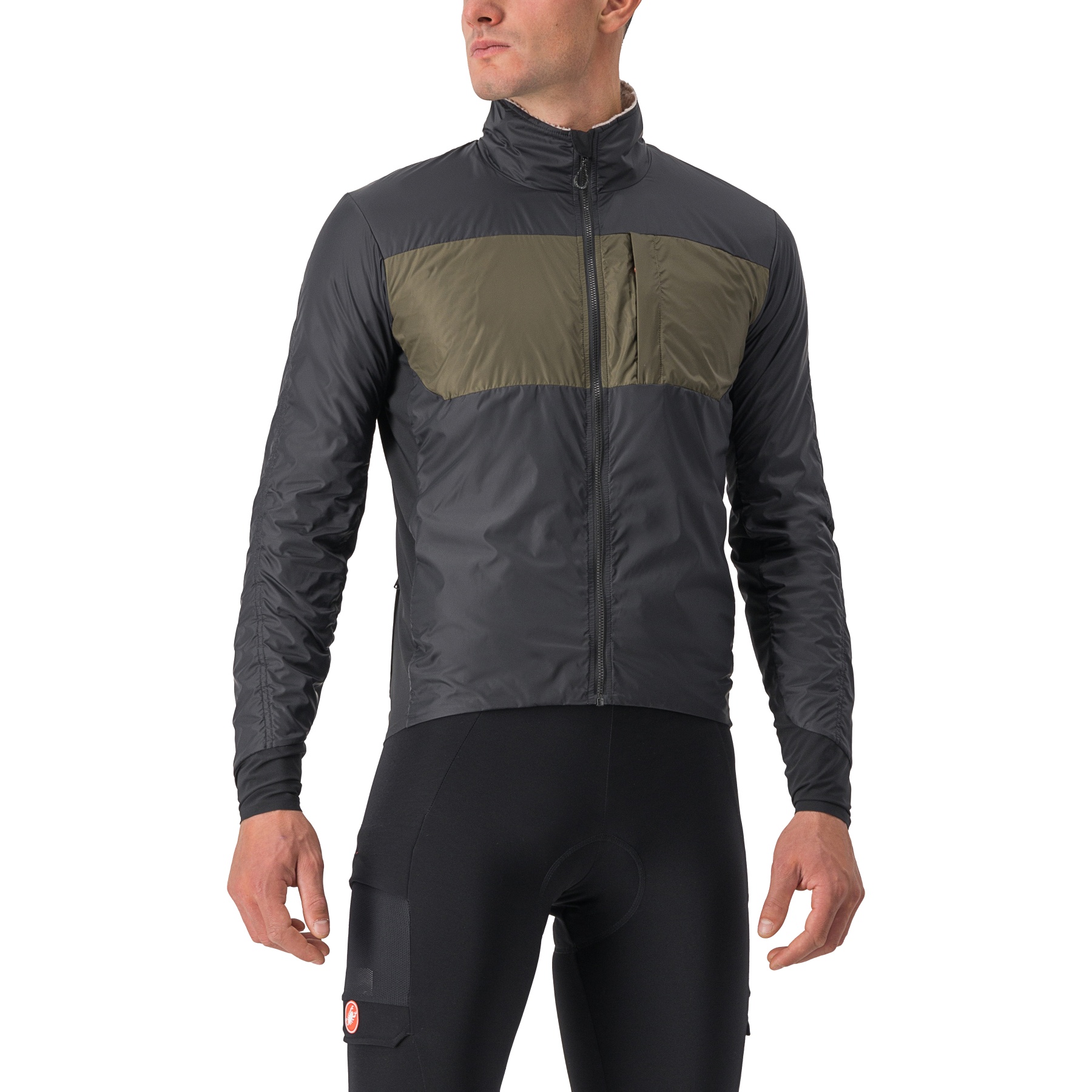Picture of Castelli Unlimited Puffy Jacket Men - black/tarmac 010