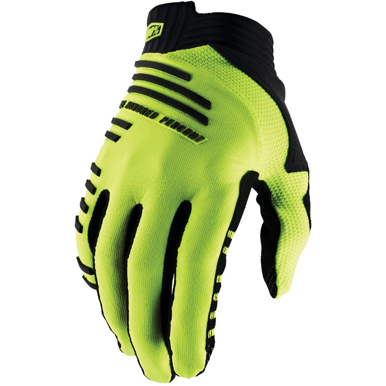 Image of 100% R-Core Bike Gloves - fluo yellow