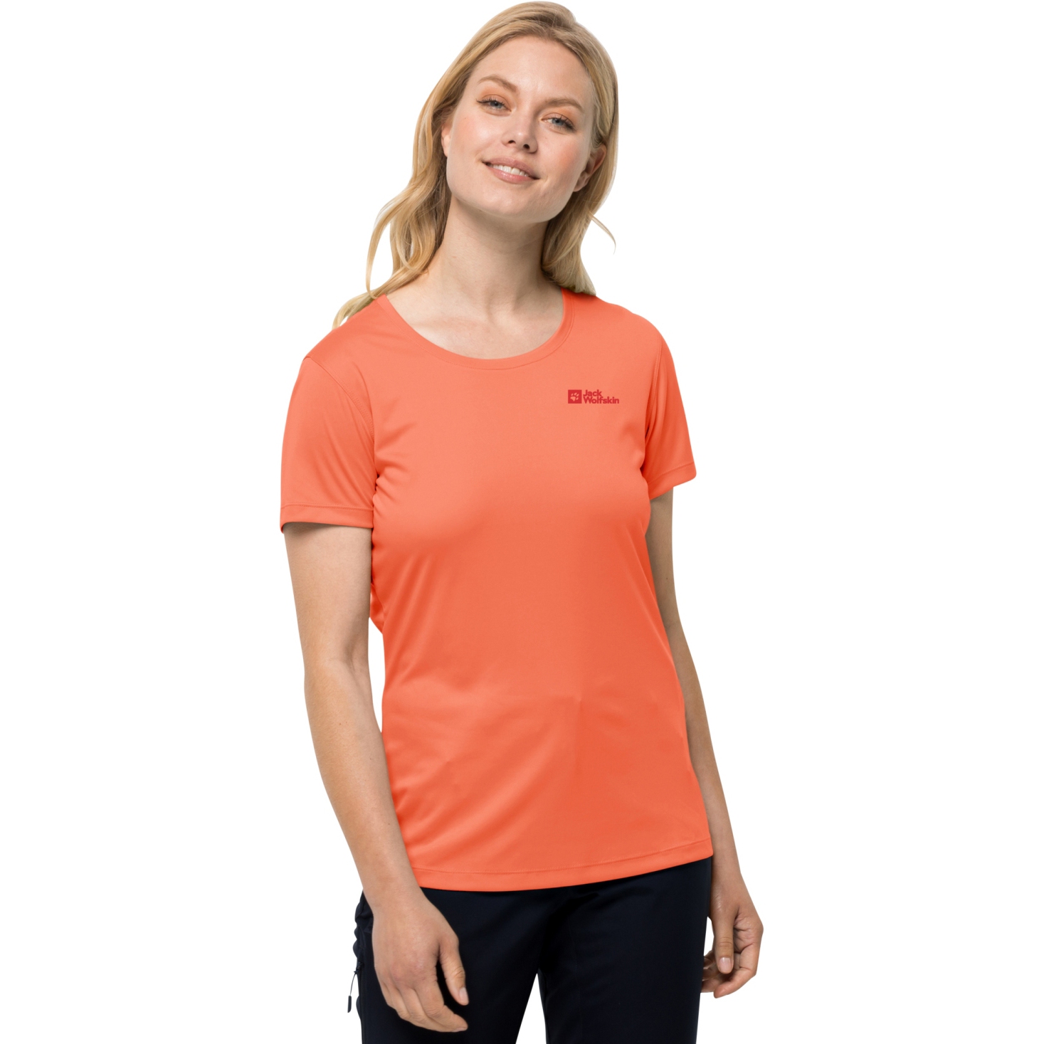 Jack Wolfskin Tech T-Shirt Women - guave | BIKE24