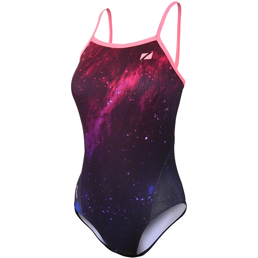Picture of Zone3 Women&#039;s Cosmic 2.0 Strap Back Costume Swimsuit - navy/pink
