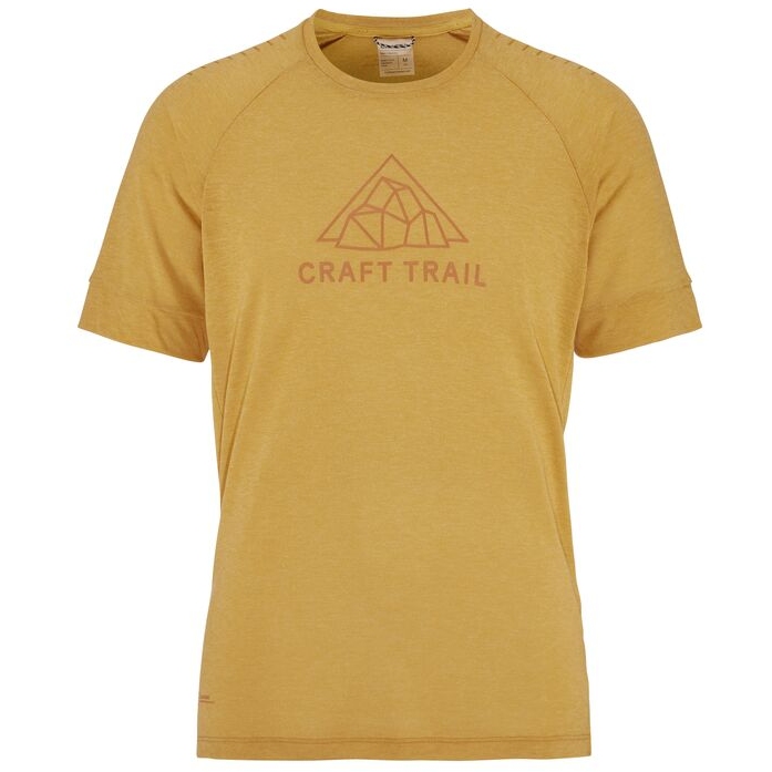 Picture of CRAFT ADV Trail Wool Shortsleeve Tee Men - Turmeric/Melange