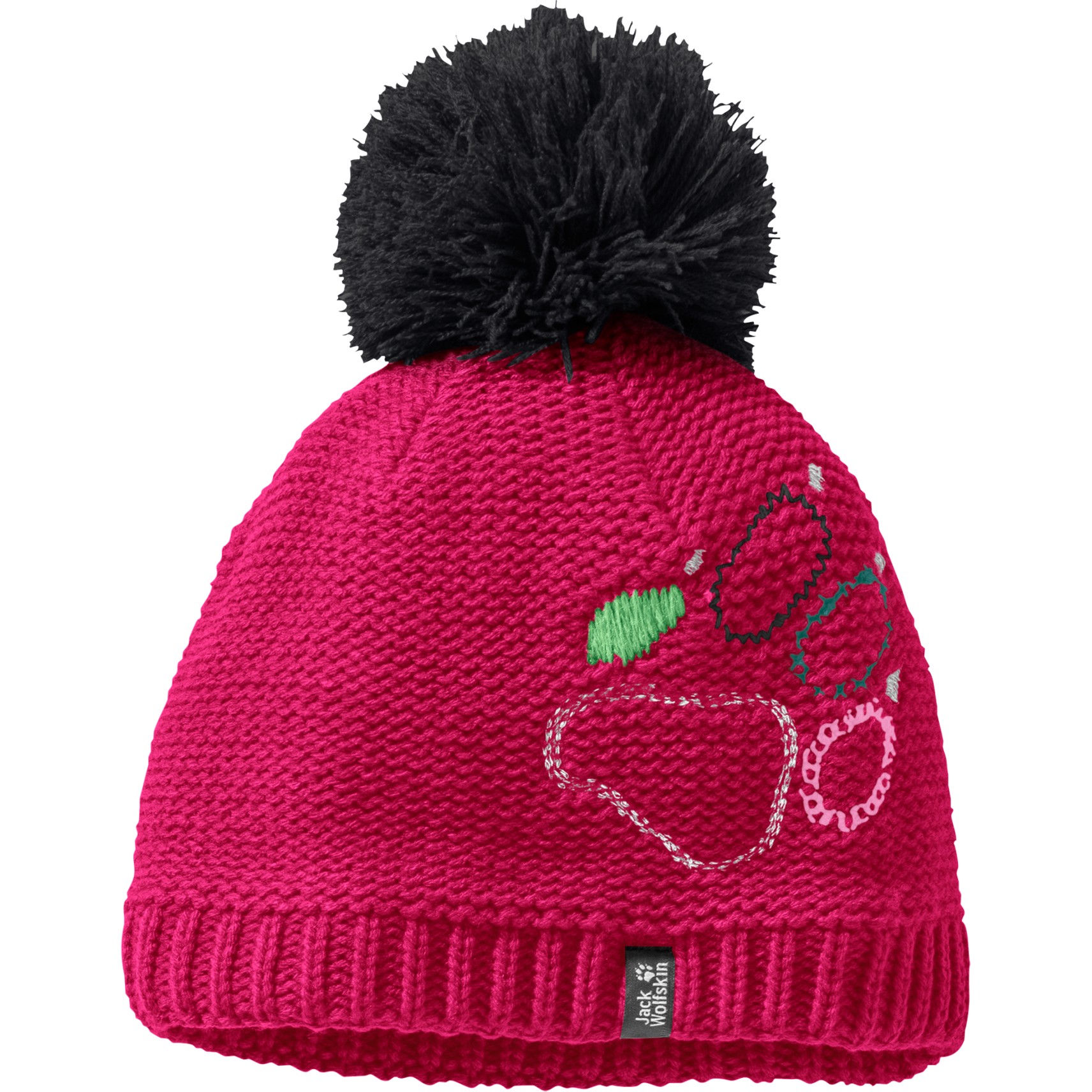 Picture of Jack Wolfskin Paw Knit Cap Kids - pink dahlia