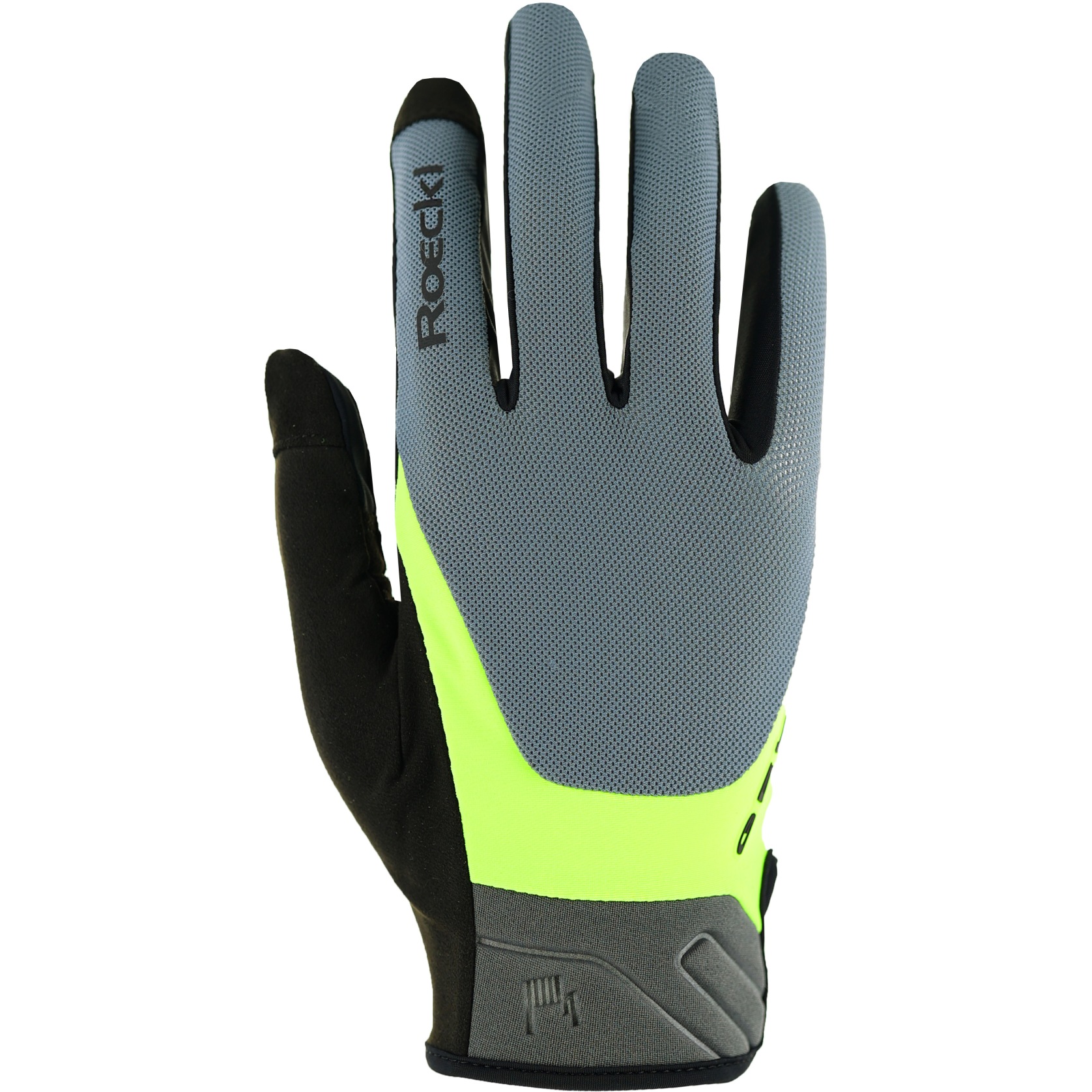 Picture of Roeckl Sports Mori 2 Cycling Gloves - hurricane grey/fluo yellow 8503