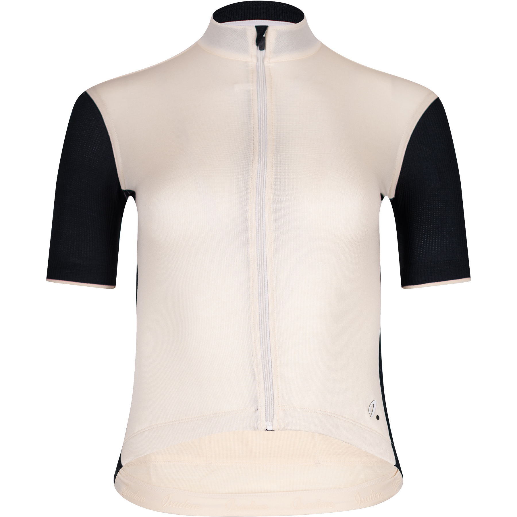 Image of Isadore Signature Women's Cycling Jersey - Antique White/Jet Black