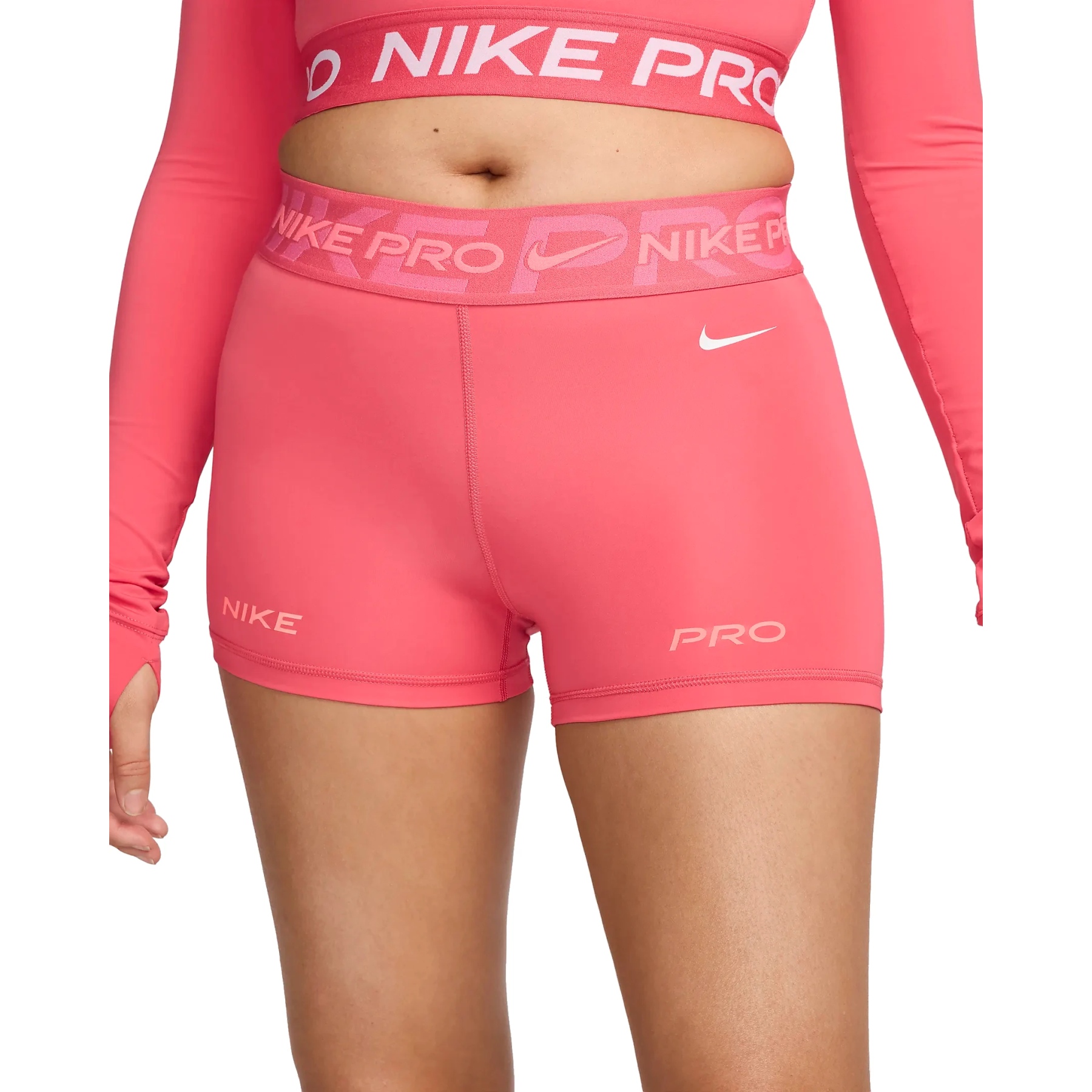 Pink nike biker shorts hotsell