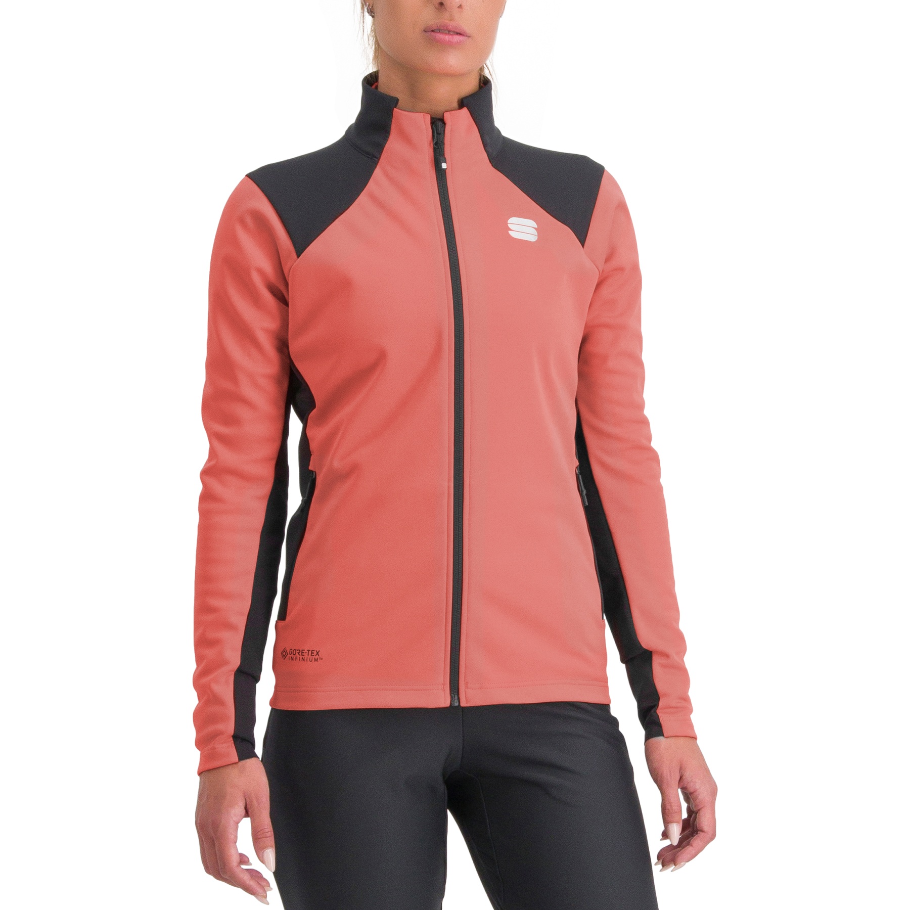 Picture of Sportful Squadra Women&#039;s Jacket - 117 Pompelmo/Black