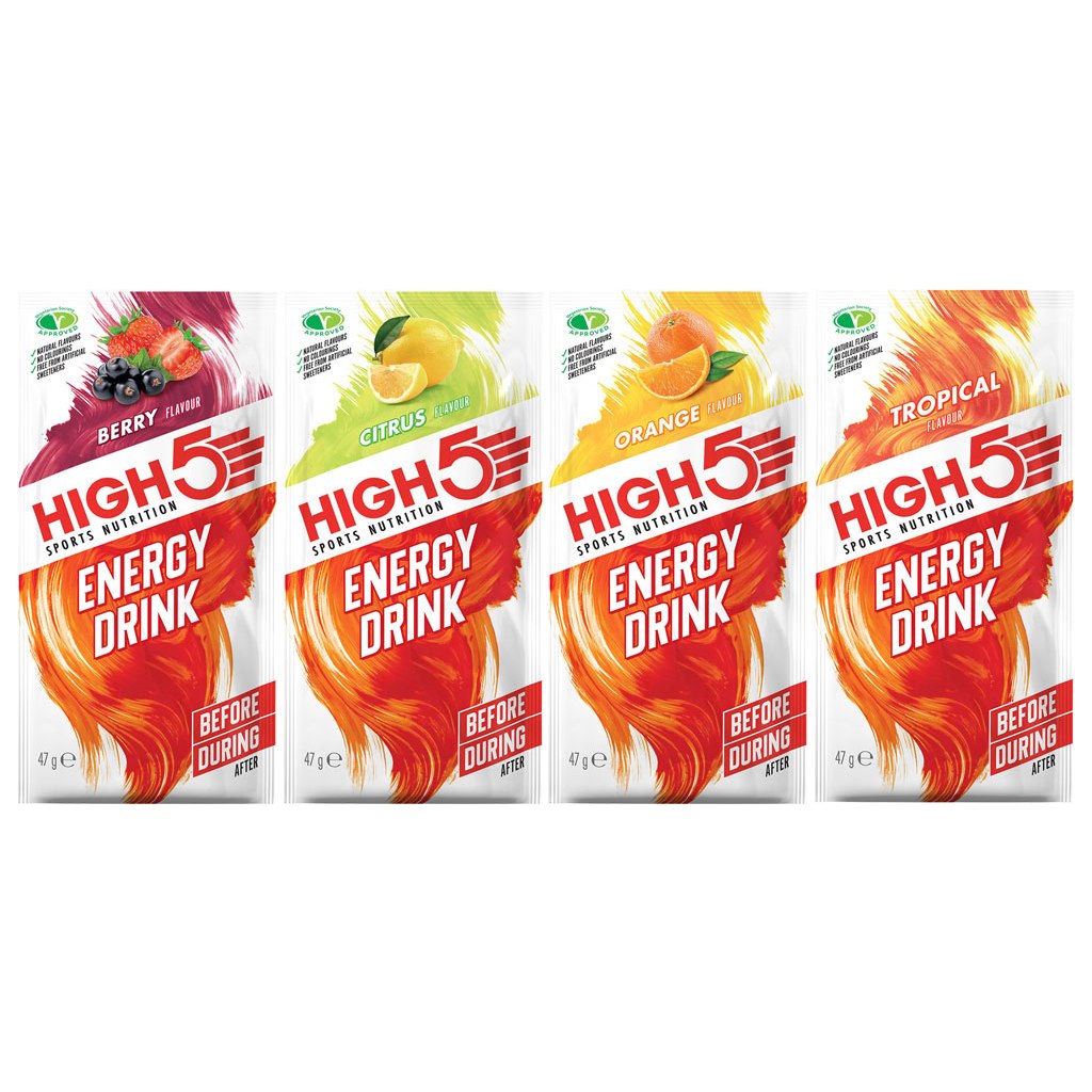 Image of High5 Energy Drink - Carbohydrate Beverage Powder - 4x47g
