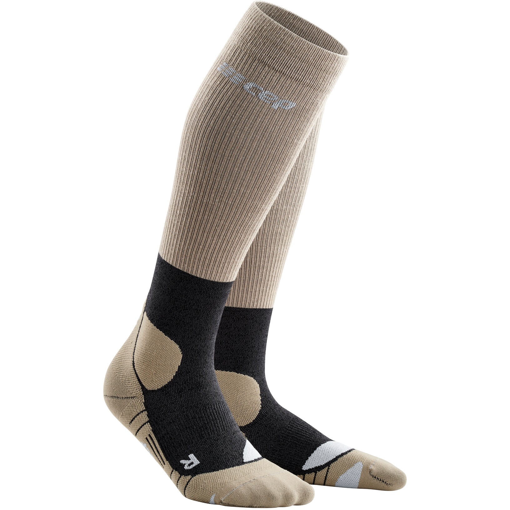 Picture of CEP Hiking Merino Compression Socks Women - sand/grey